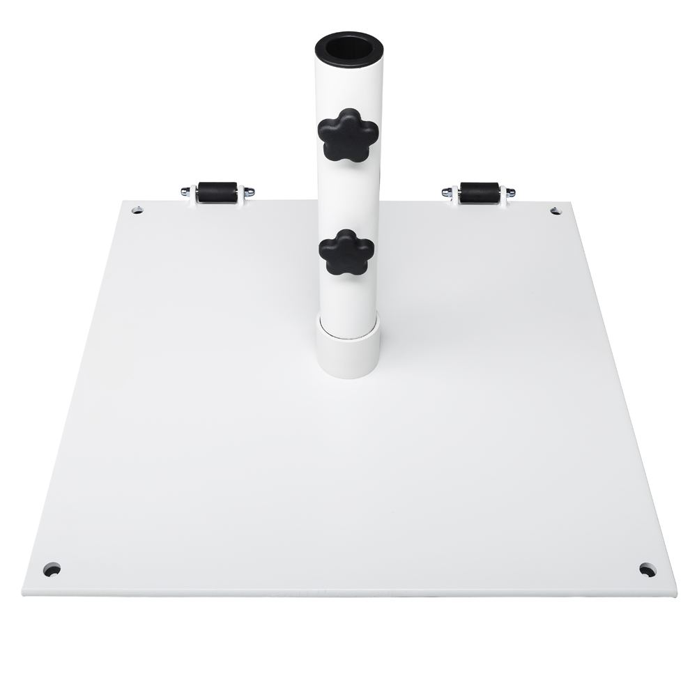 Steel Plate 75 lbs. Freestanding Umbrella Base w/ Wheels