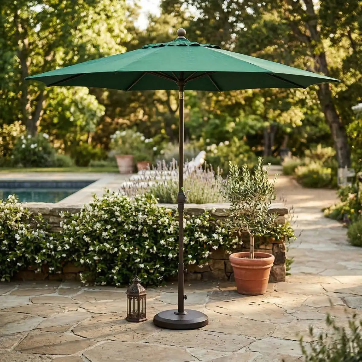 9 Foot Auto-Tilt Market Umbrella