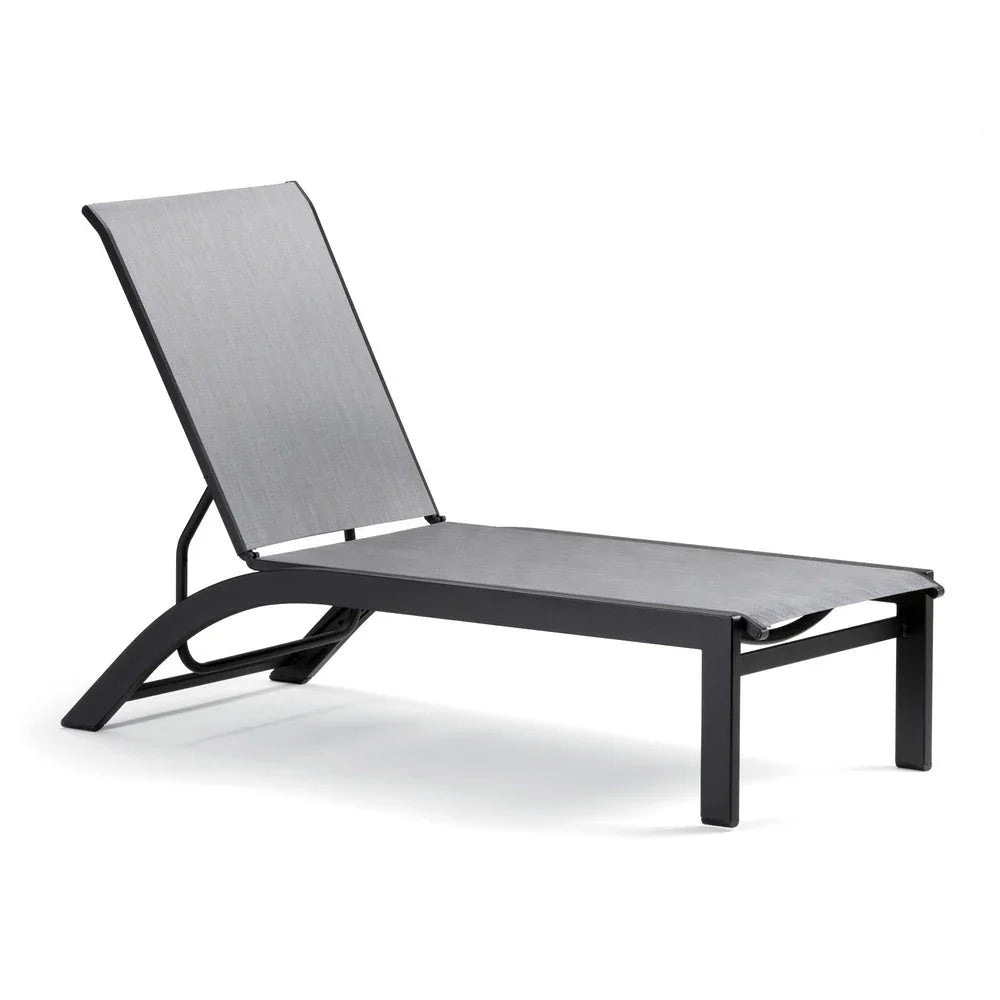 Telescope Casual Kendall Sling Stacking Armless Lay-Flat Chaise