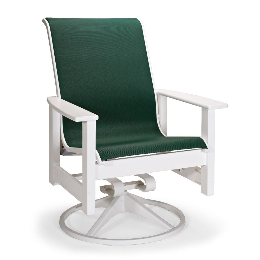 Telescope Casual Leeward MGP Sling Swivel Rocker Dining Chair