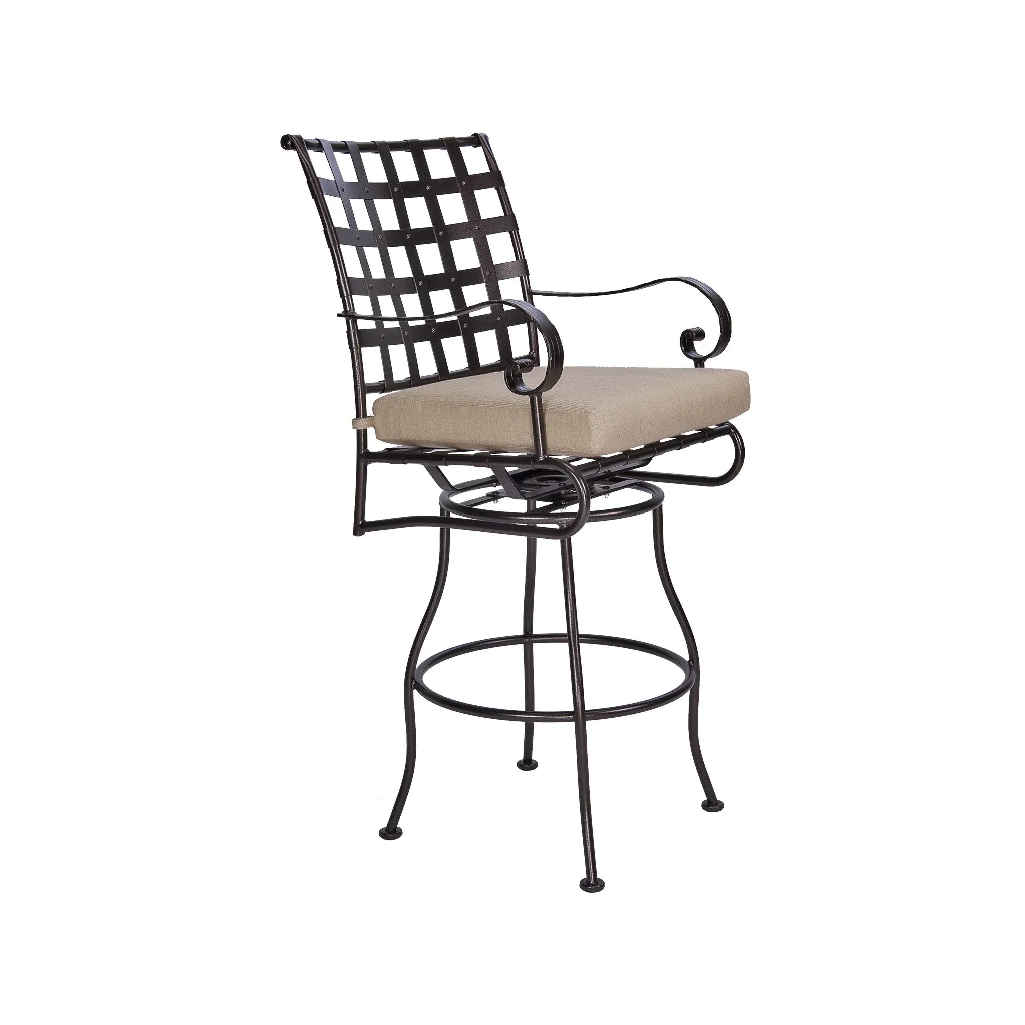 Classico-W Cushioned Swivel Bar Stool