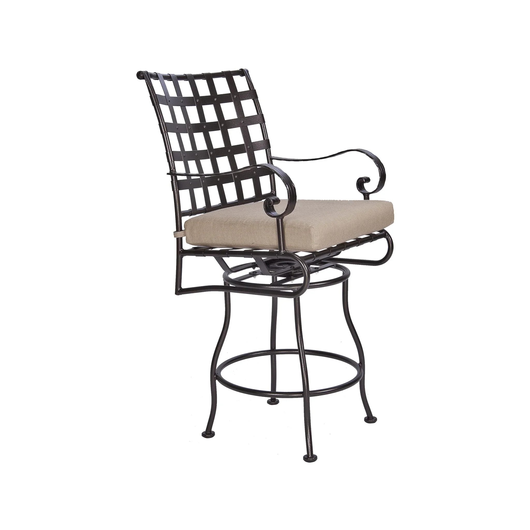 Classico-W Cushioned Swivel Counter Stool