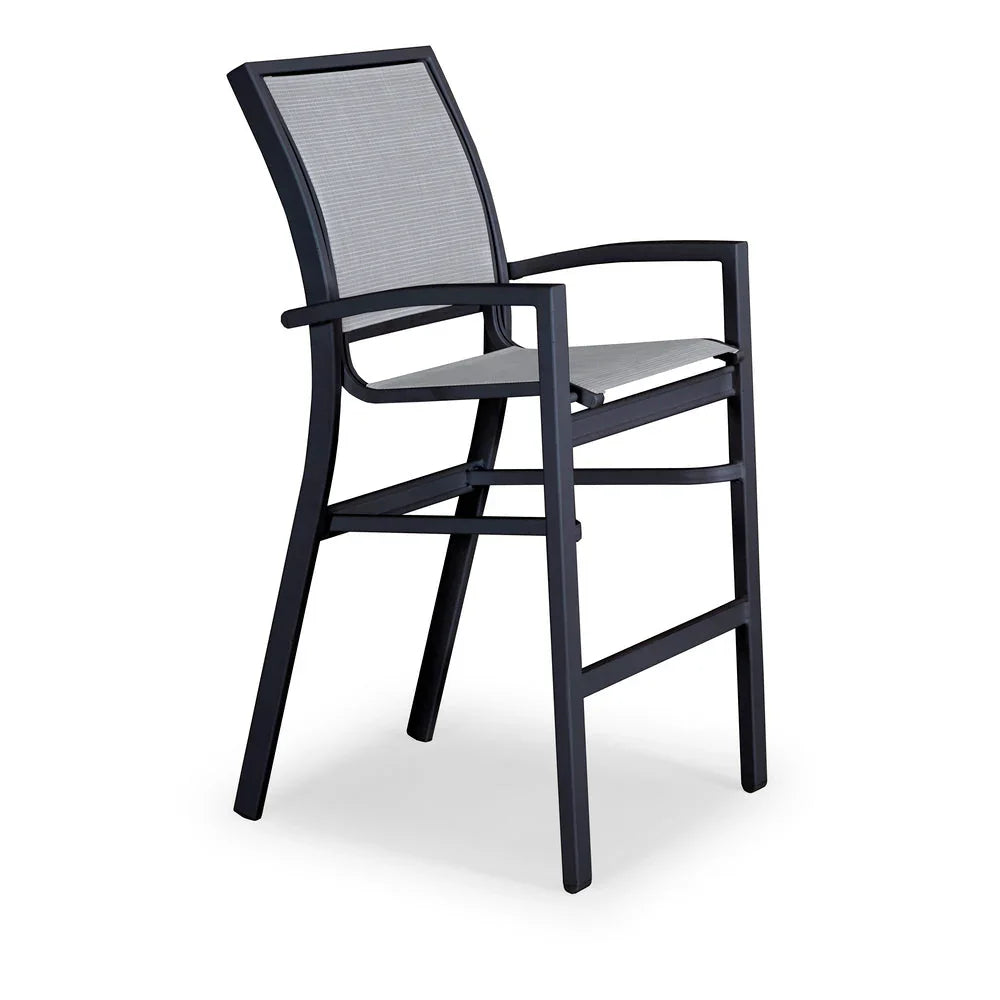Telescope Casual Kendall Sling Stacking Bar Height Arm Chair
