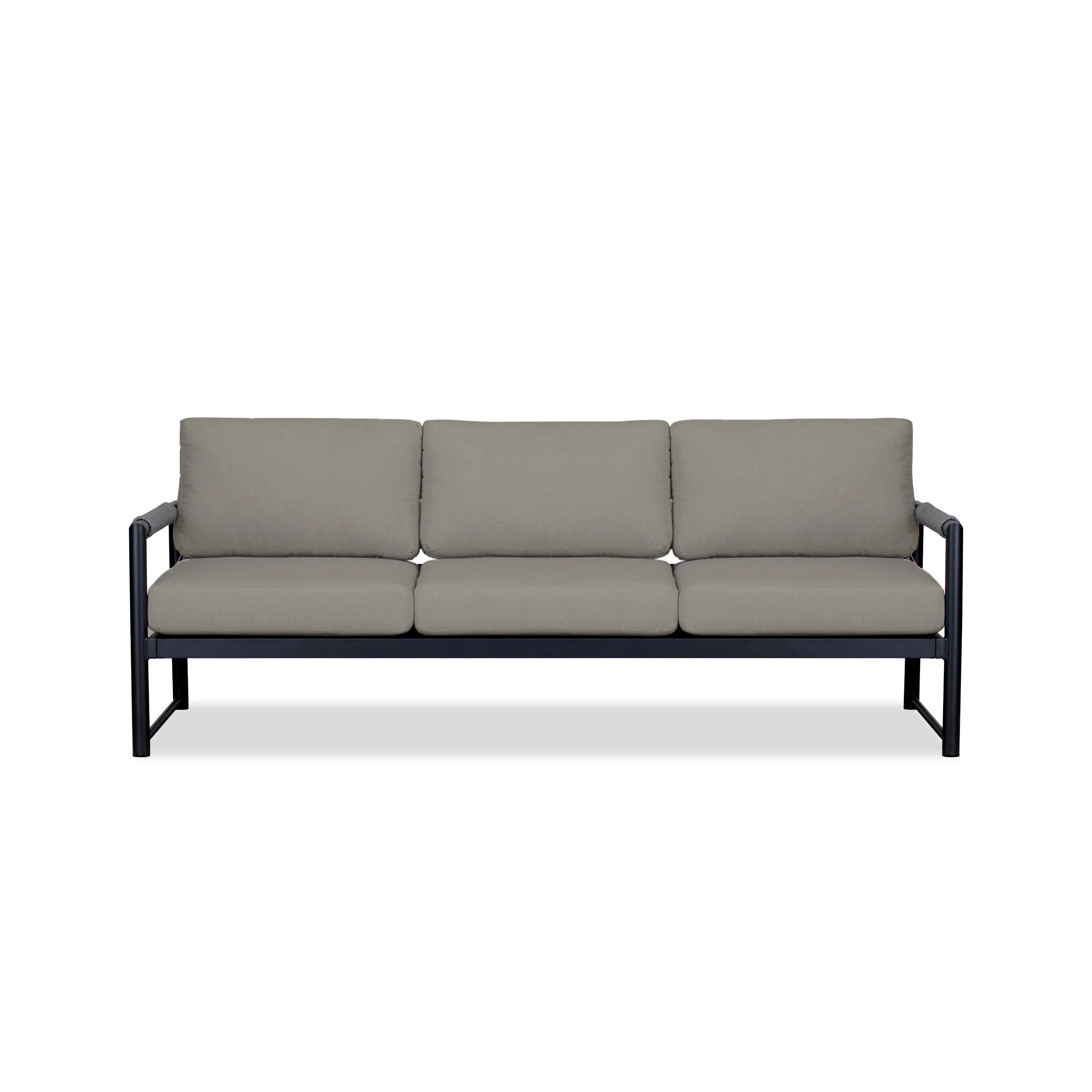 Alto Sofa#Finish_Black#Fabric_Canvas Charcoal