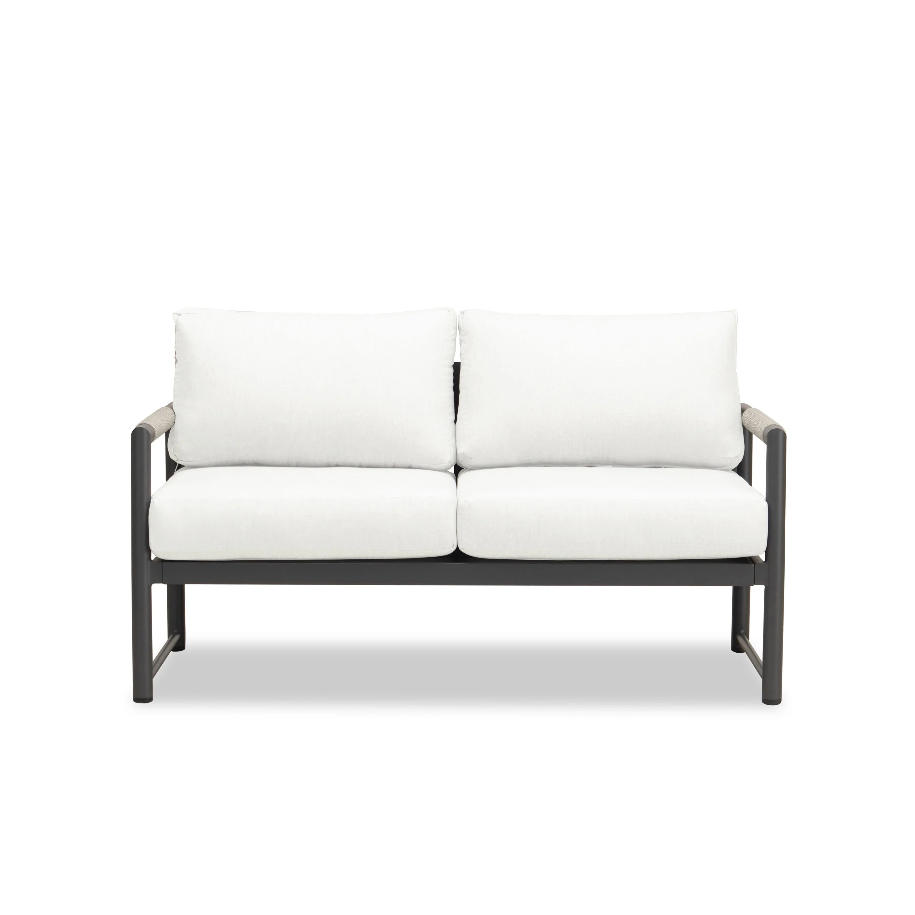 Alto Loveseat#Finish_Slate#Fabric_Canvas Natural