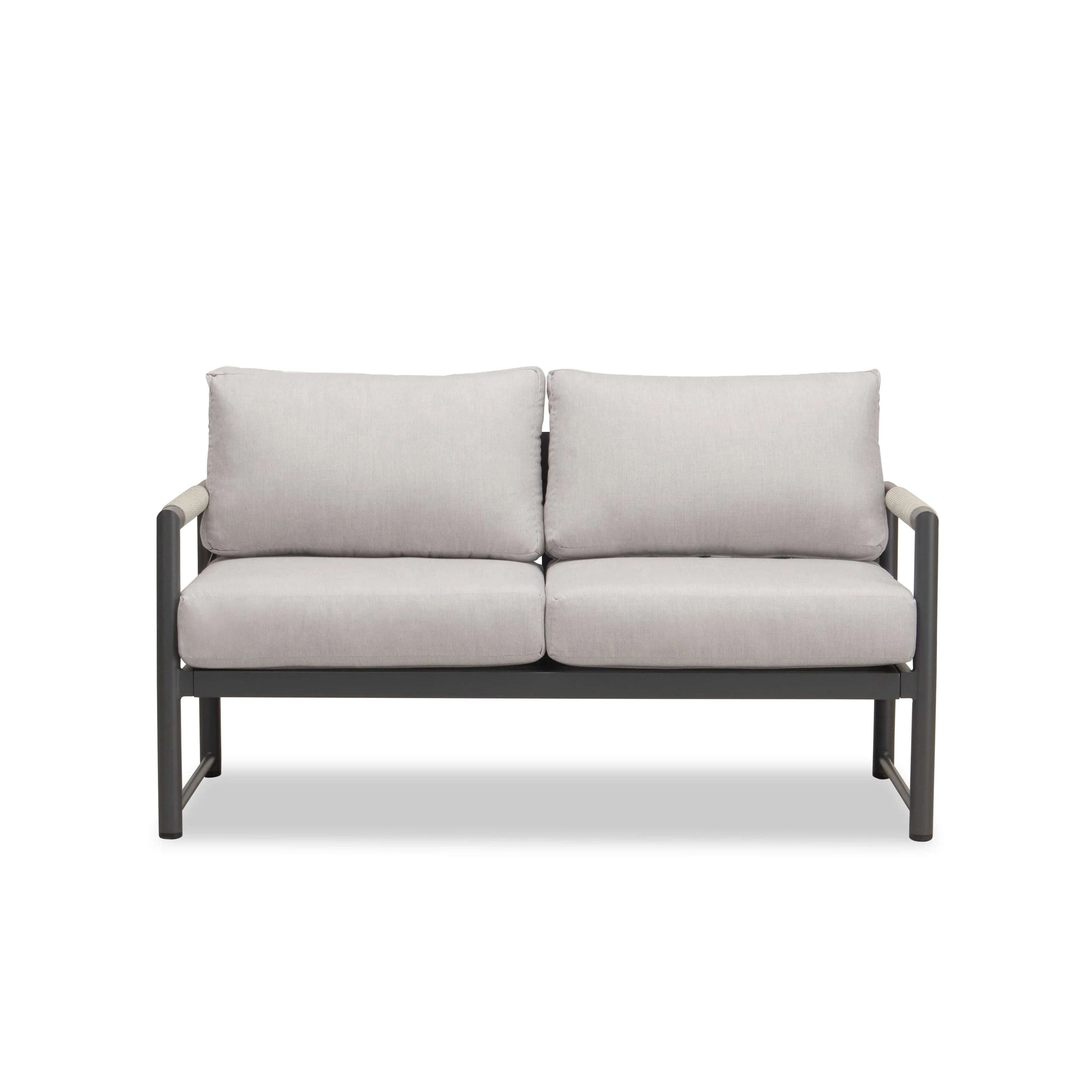 Alto Loveseat#Finish_Slate#Fabric_Cast Silver