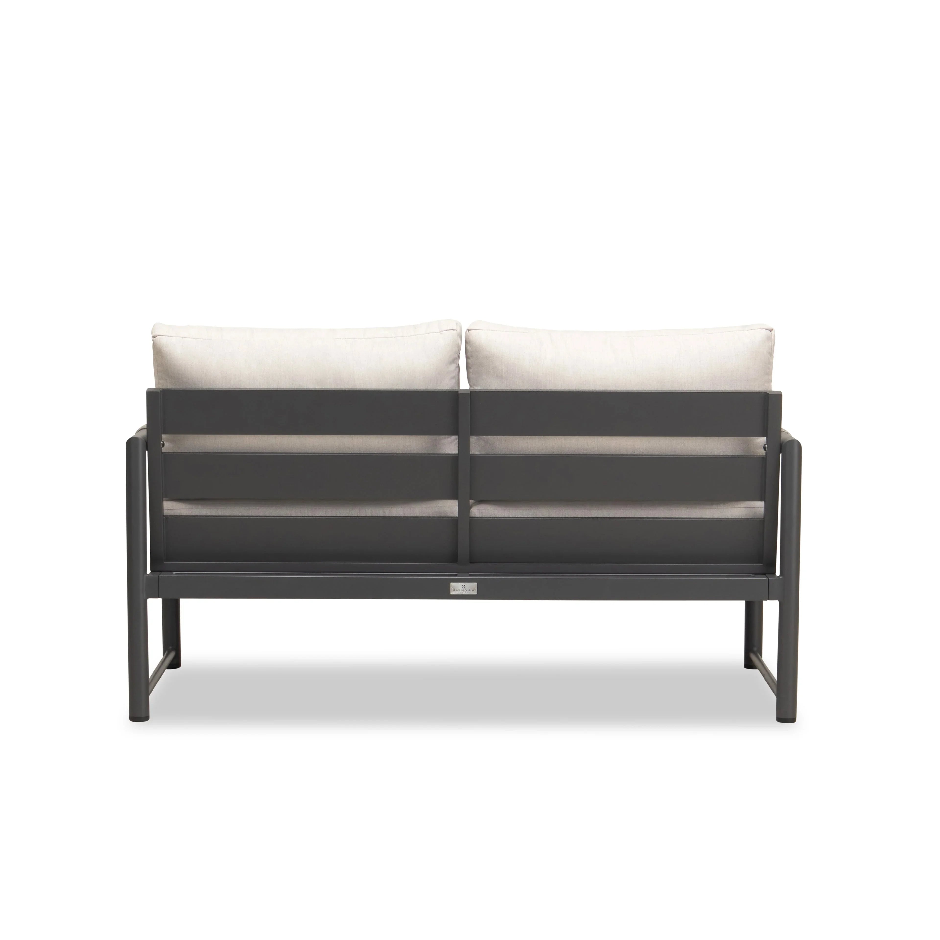 Alto Loveseat#Finish_Slate#Fabric_Cast Silver