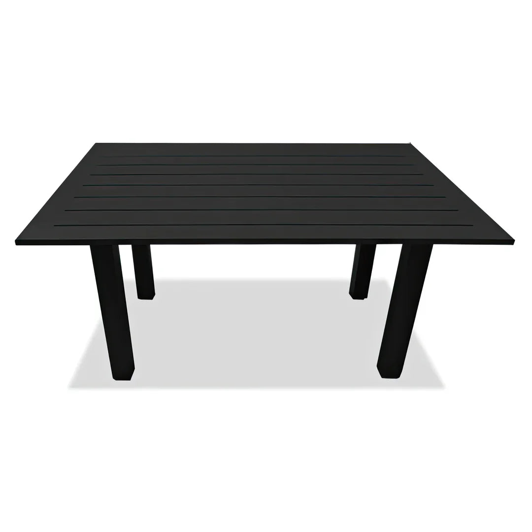 Avion Classic 5 Piece Aluminum Sectional Set#Finish_Black