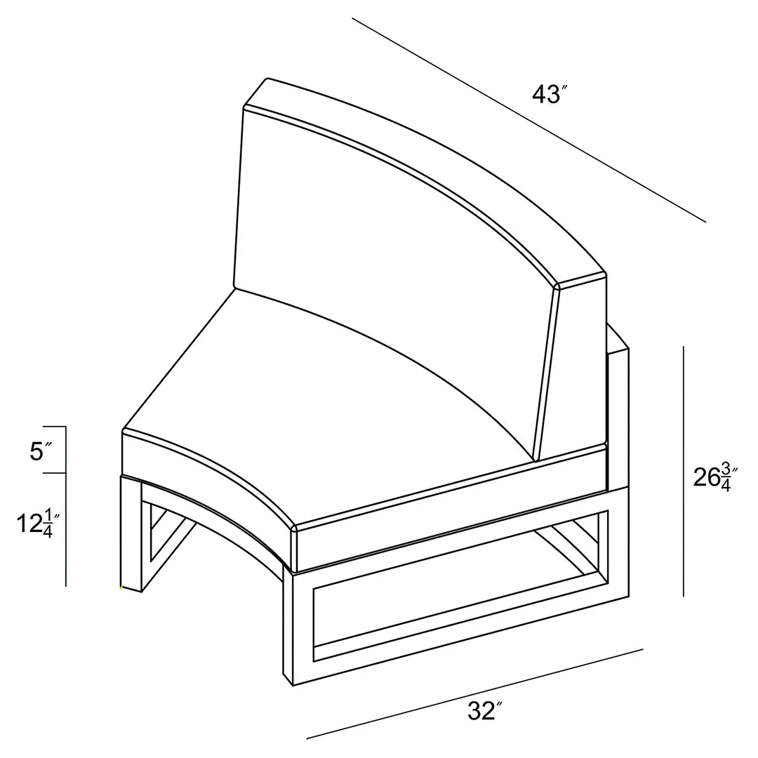 Avion Curve Seat (Set of 2)