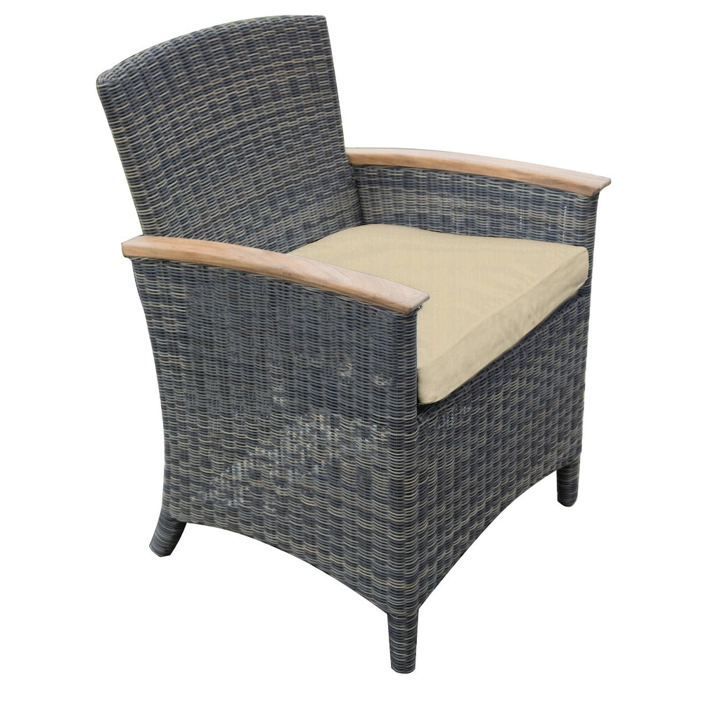 Bella Cushioned Dining Arm Chair view 10