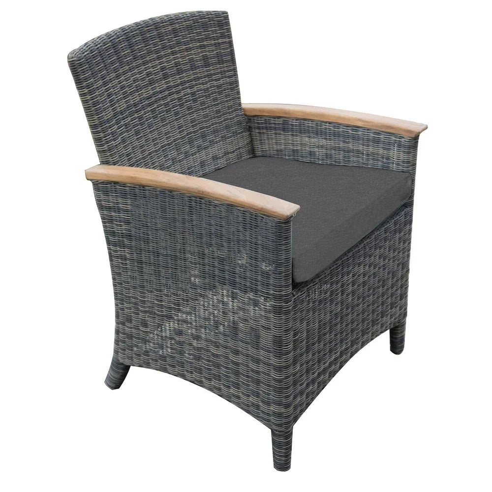 Bella Cushioned Dining Arm Chair view 2