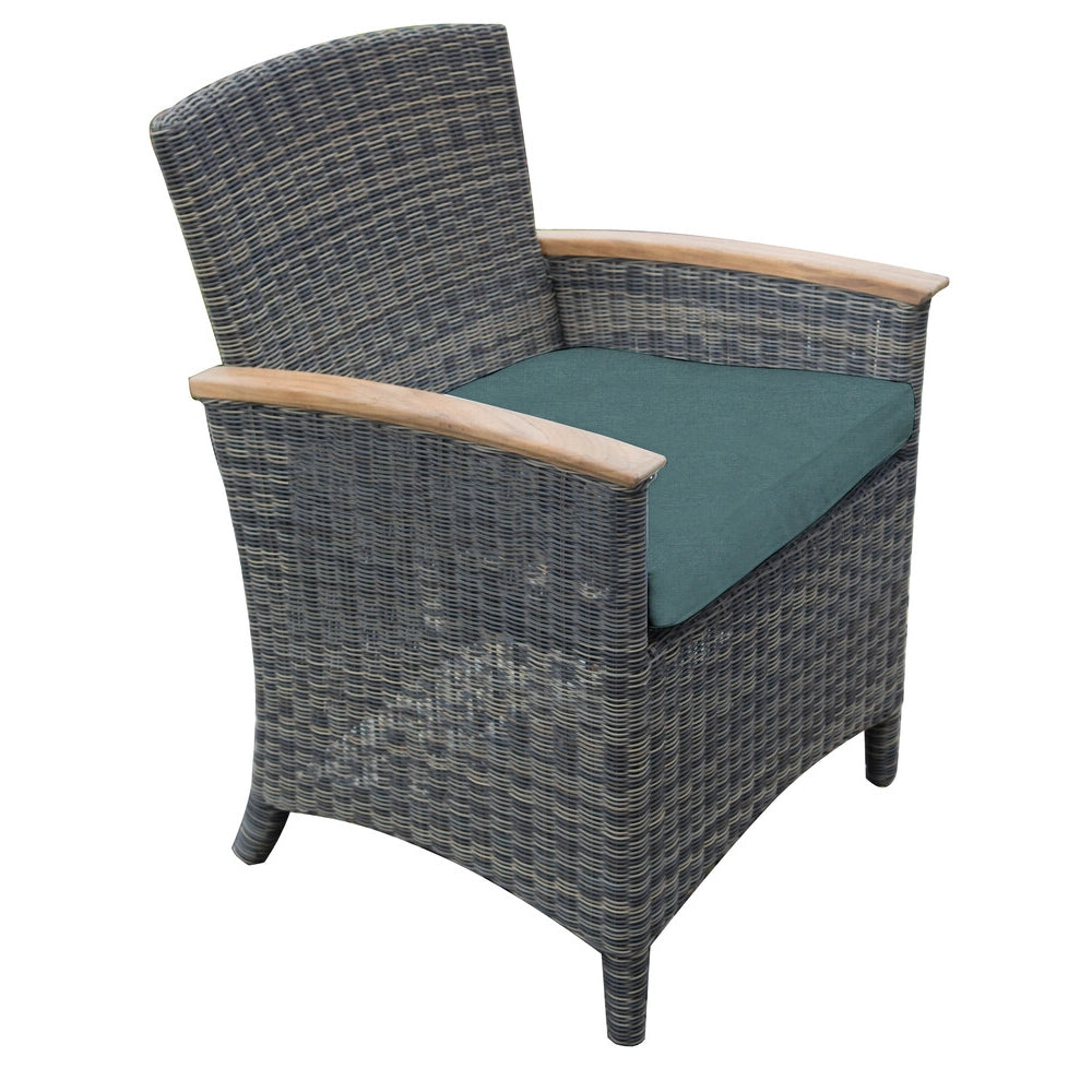 Bella Cushioned Dining Arm Chair view 3