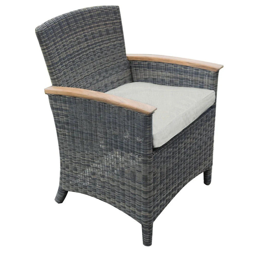 Bella Cushioned Dining Arm Chair view 4