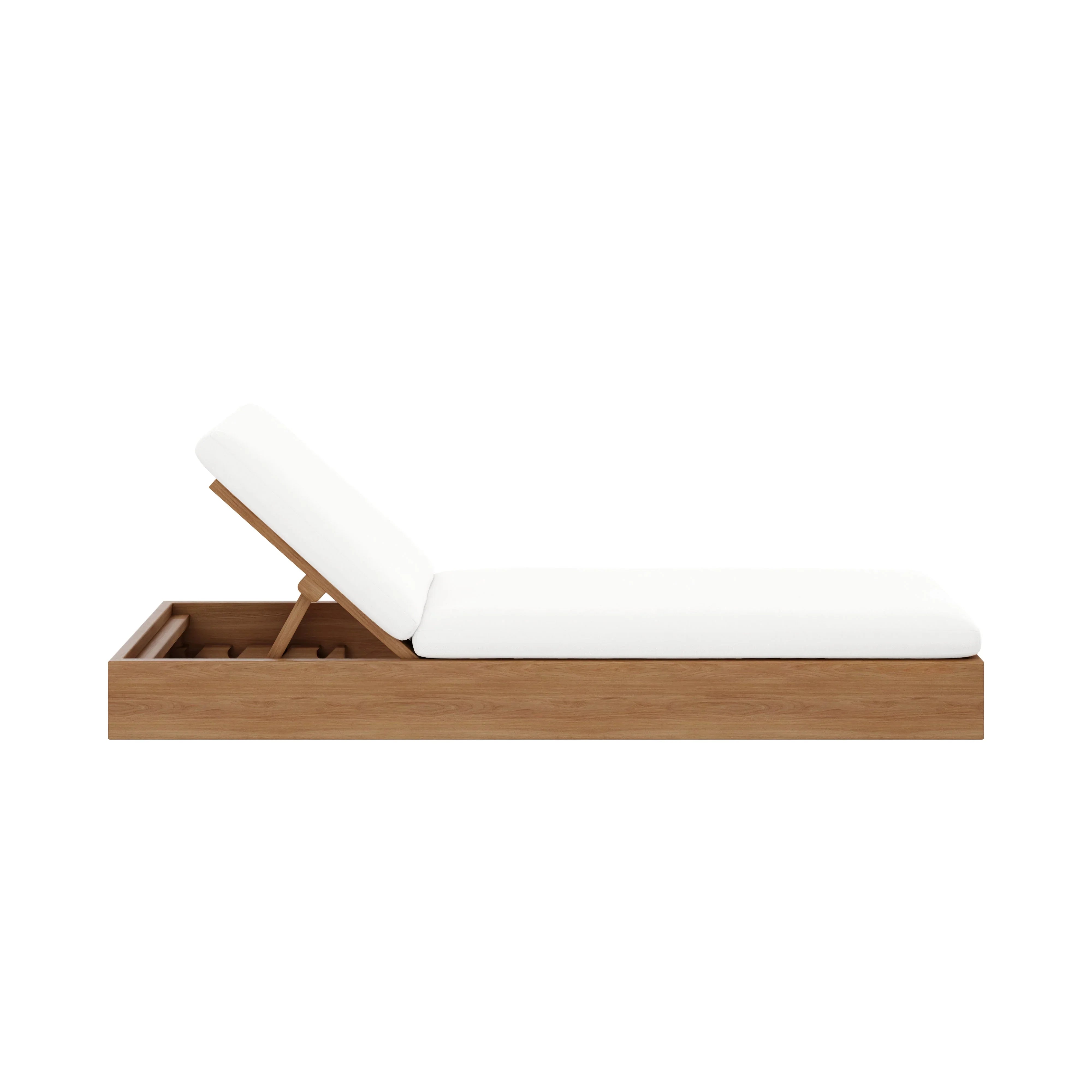 Beja Chaise Lounge#Finish_Natural Sanded#Fabric_Canvas Natural