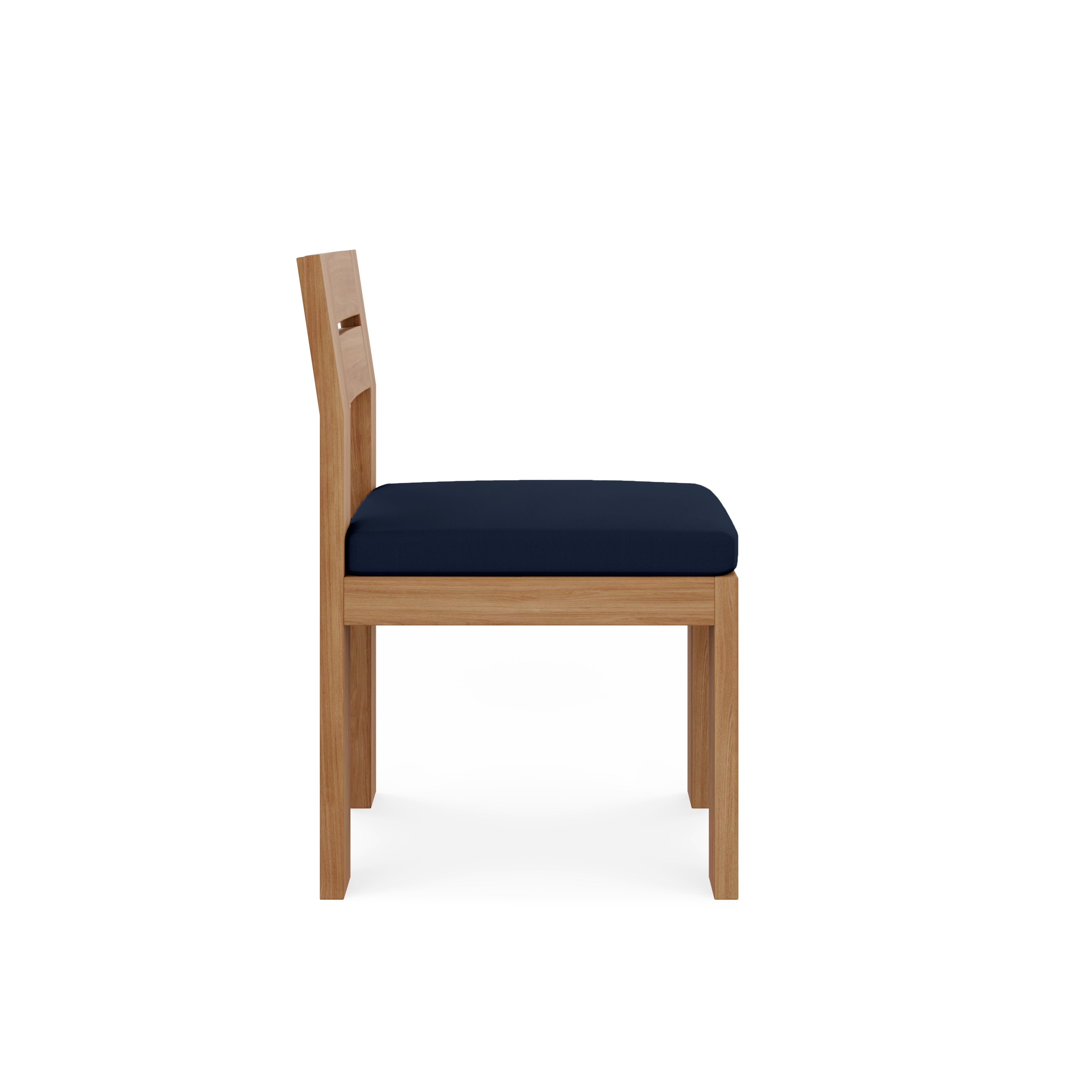 Beja Dining Side Chair#Finish_Natural Sanded#Fabric_Spectrum Indigo