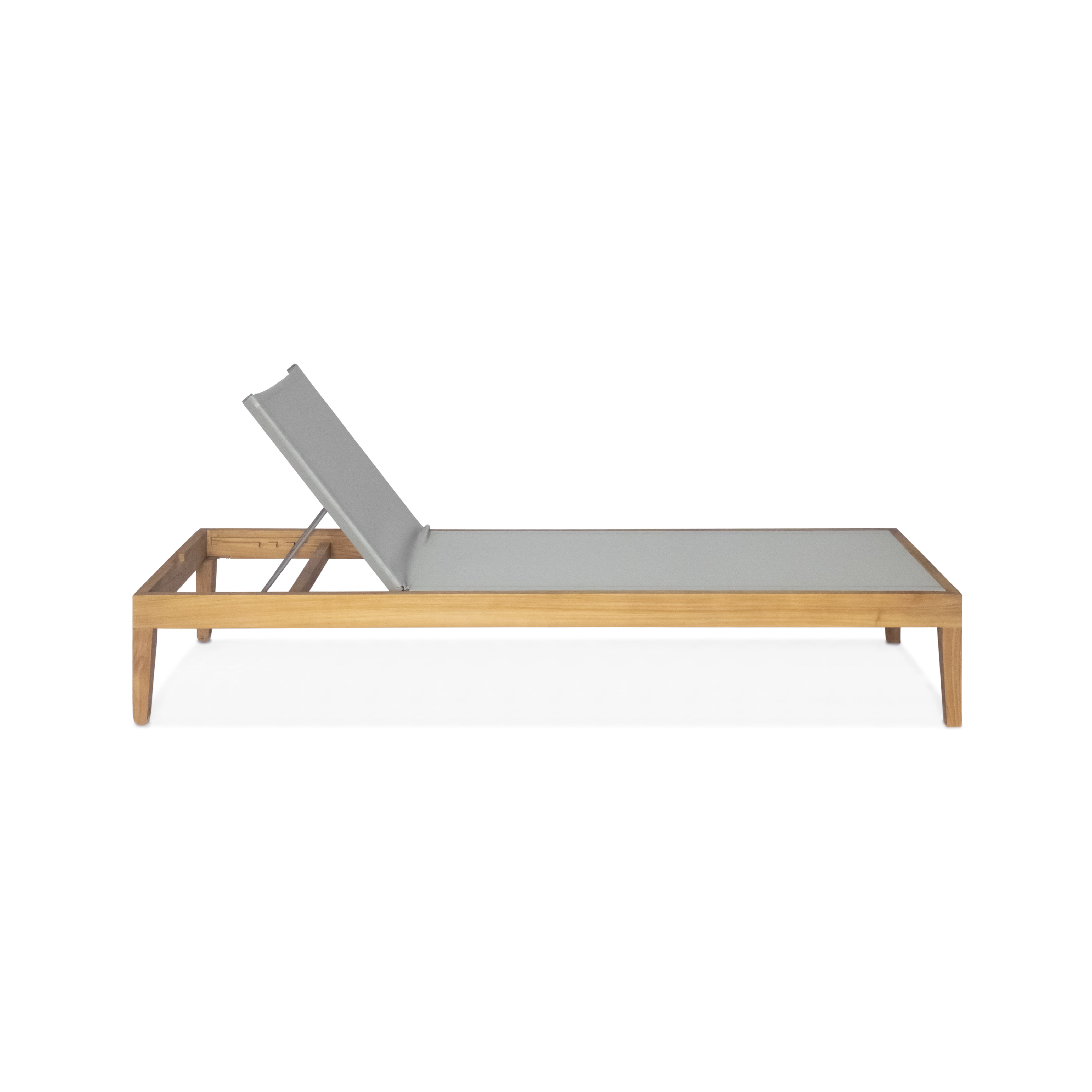 Classic Teak Sling Chaise Lounge