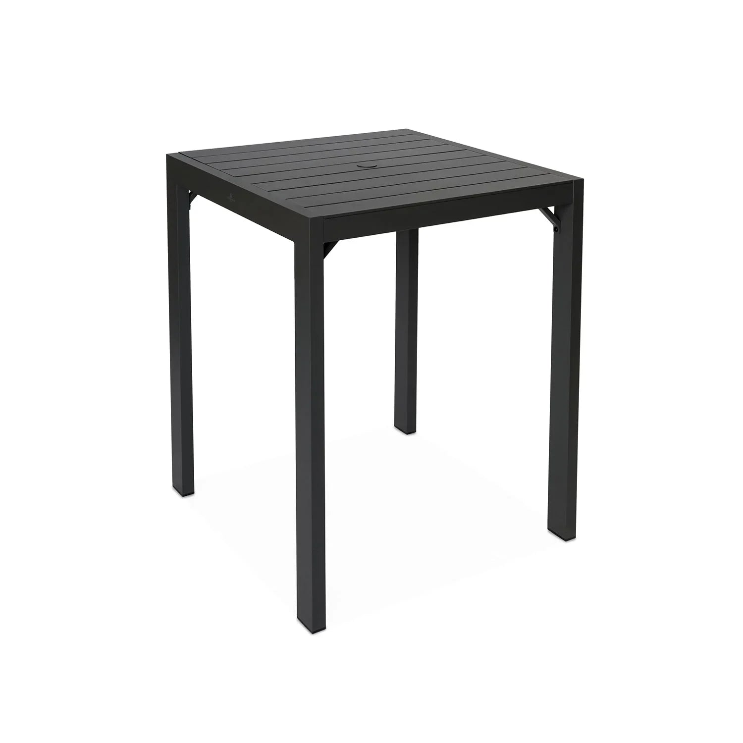 Classic Aluminum 4-Seater Square Bar Table