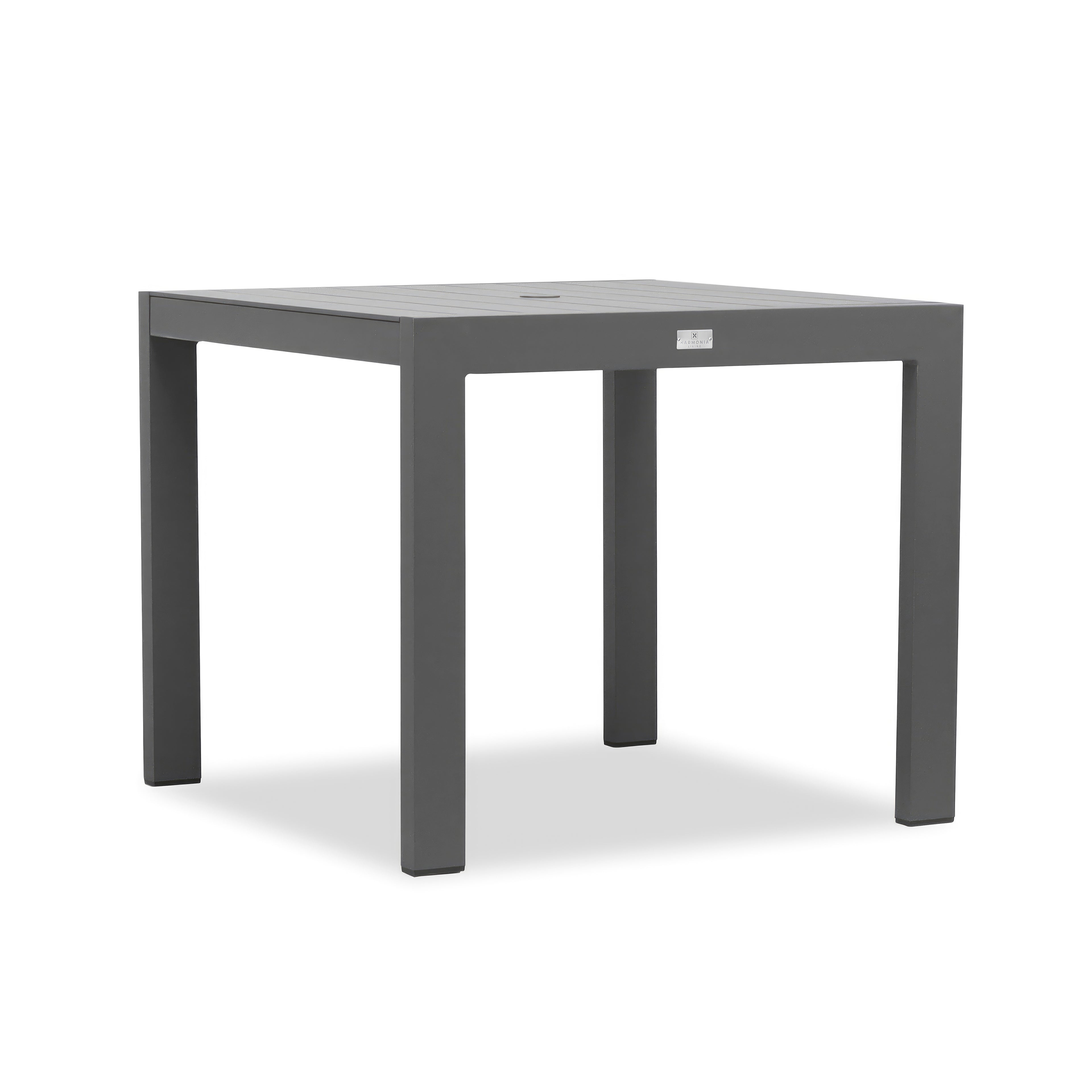Classic Aluminum 4-Seat Dining Table#Finish_Slate