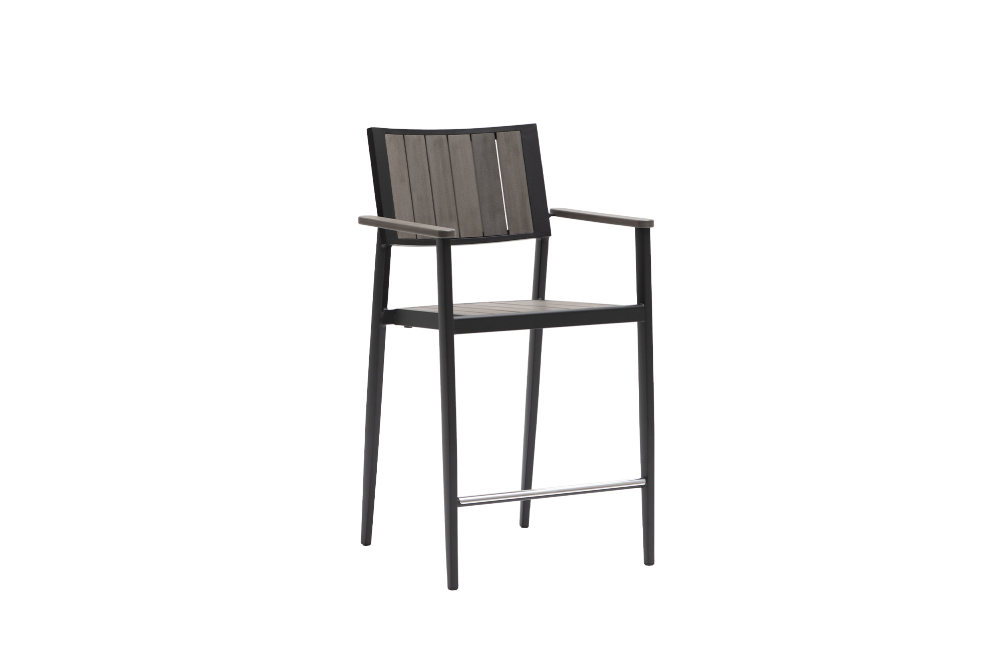 Avignon Counter Chair with Arm - Grey Oak/Diva Night