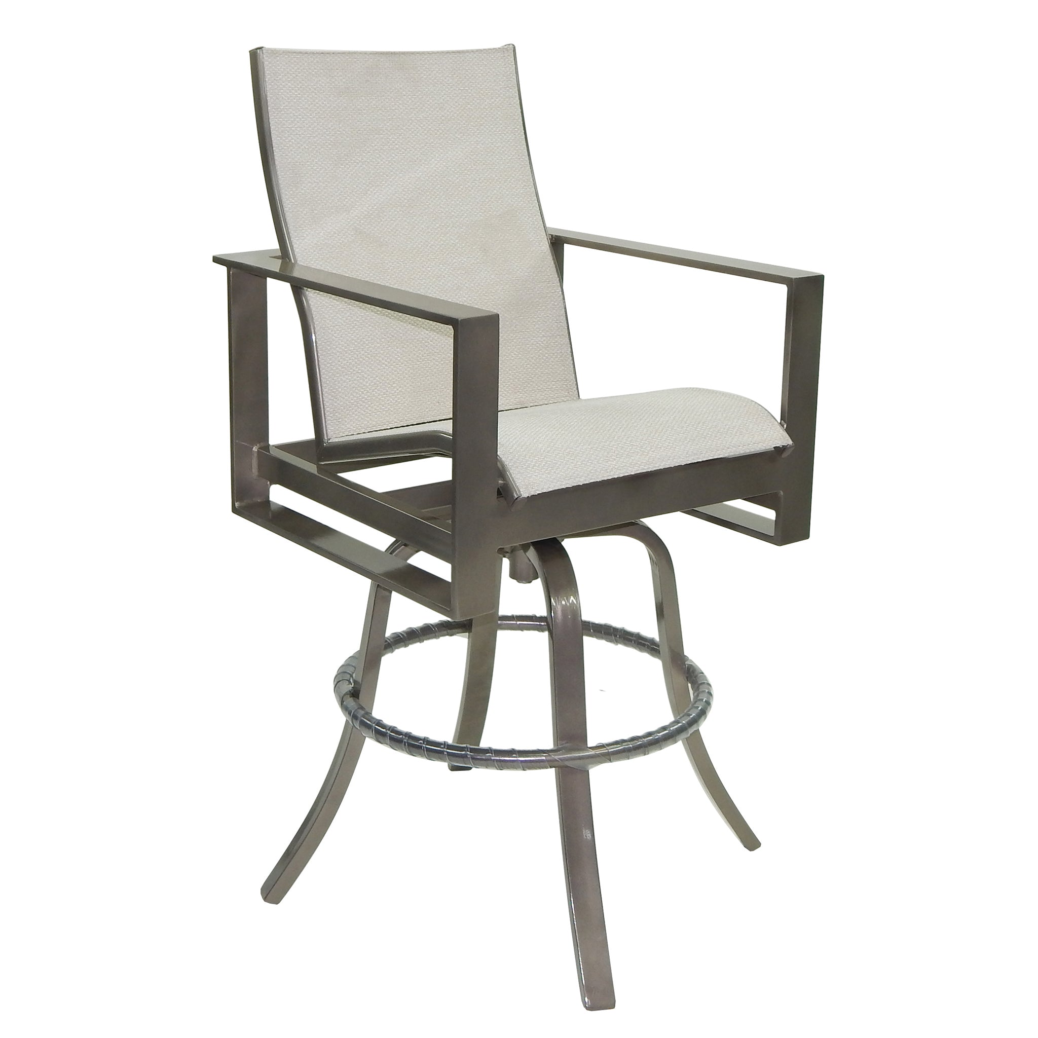 Park Place Sling High Back Swivel Bar Arm Chair