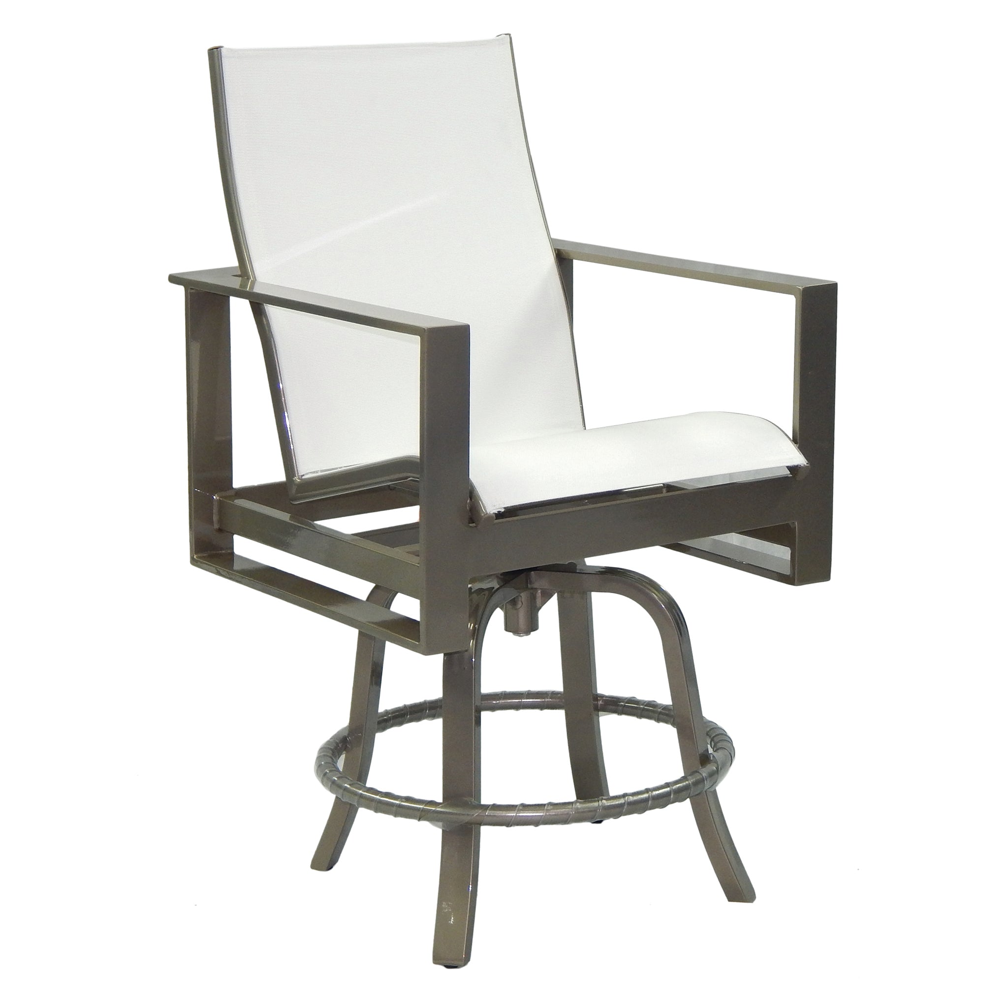 Park Place Sling High Back Swivel Counter Arm Chair