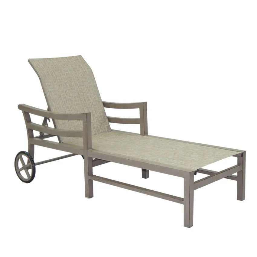 Roma Padded Sling Chaise Lounge 9692P by Castelle