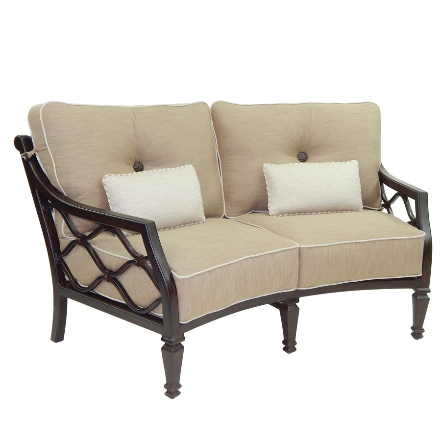 Villa Bianca Crescent Loveseat