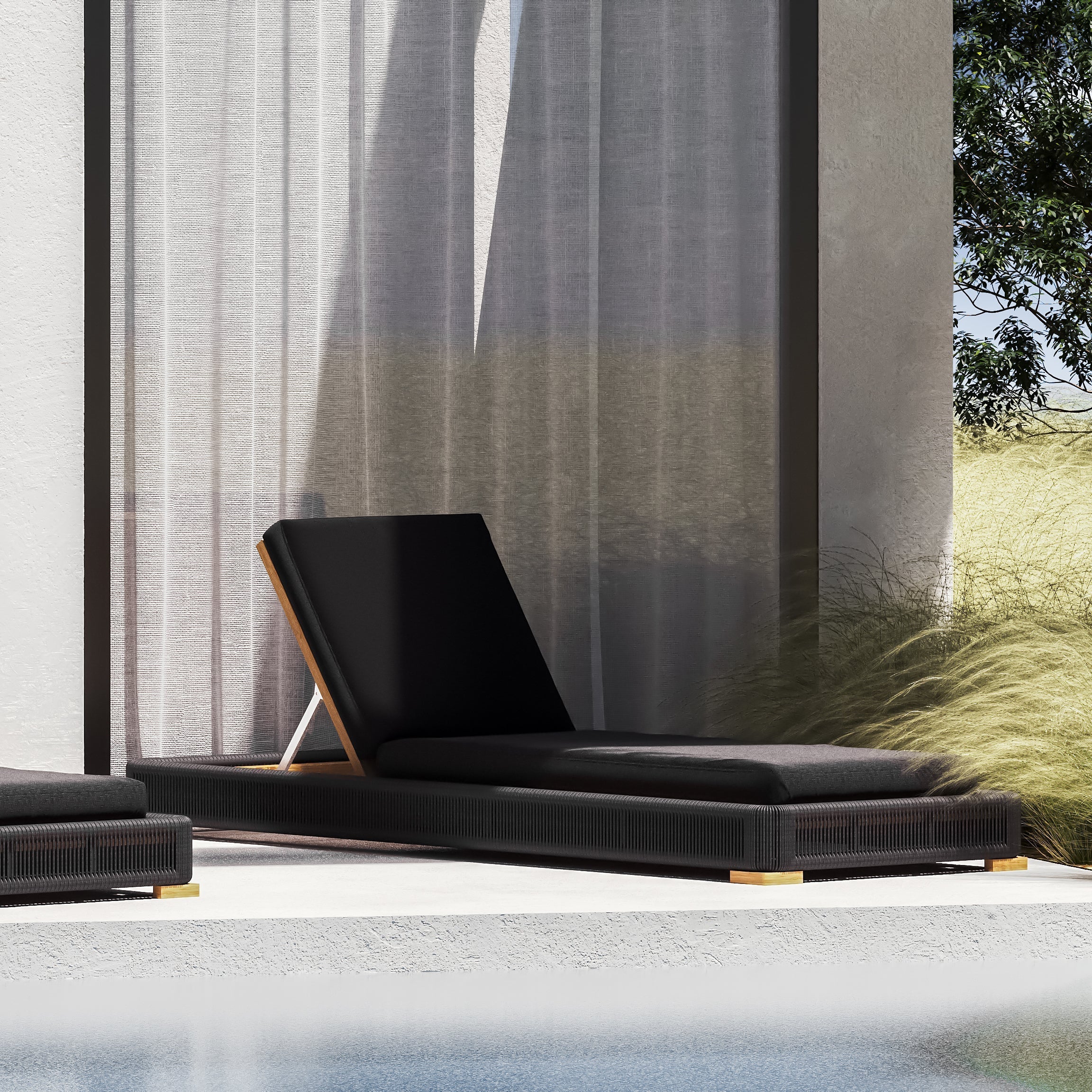 Campo Chaise Lounge#Finish_Black
