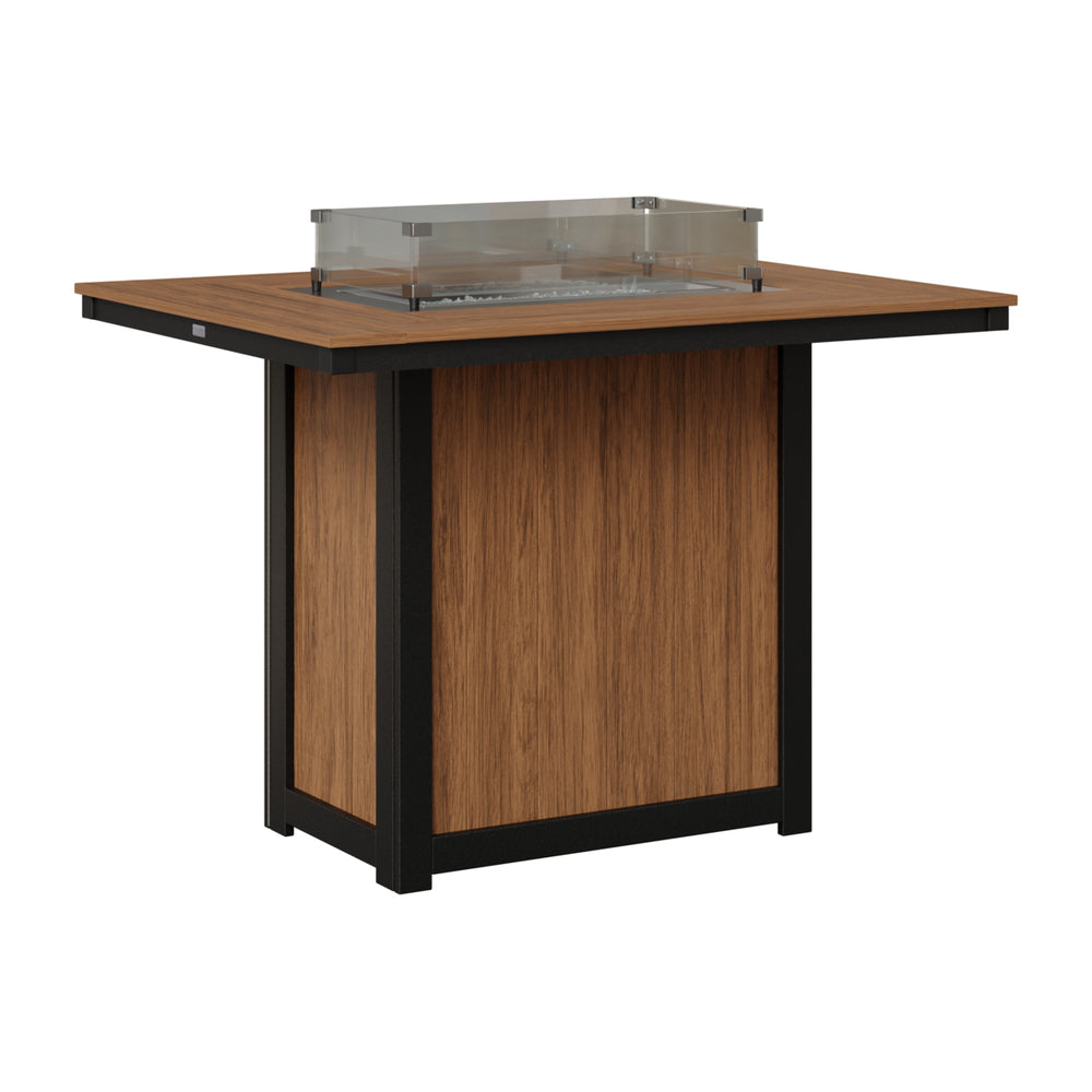 Donoma 42" x 54" Rectangular Bar Fire Table view 2