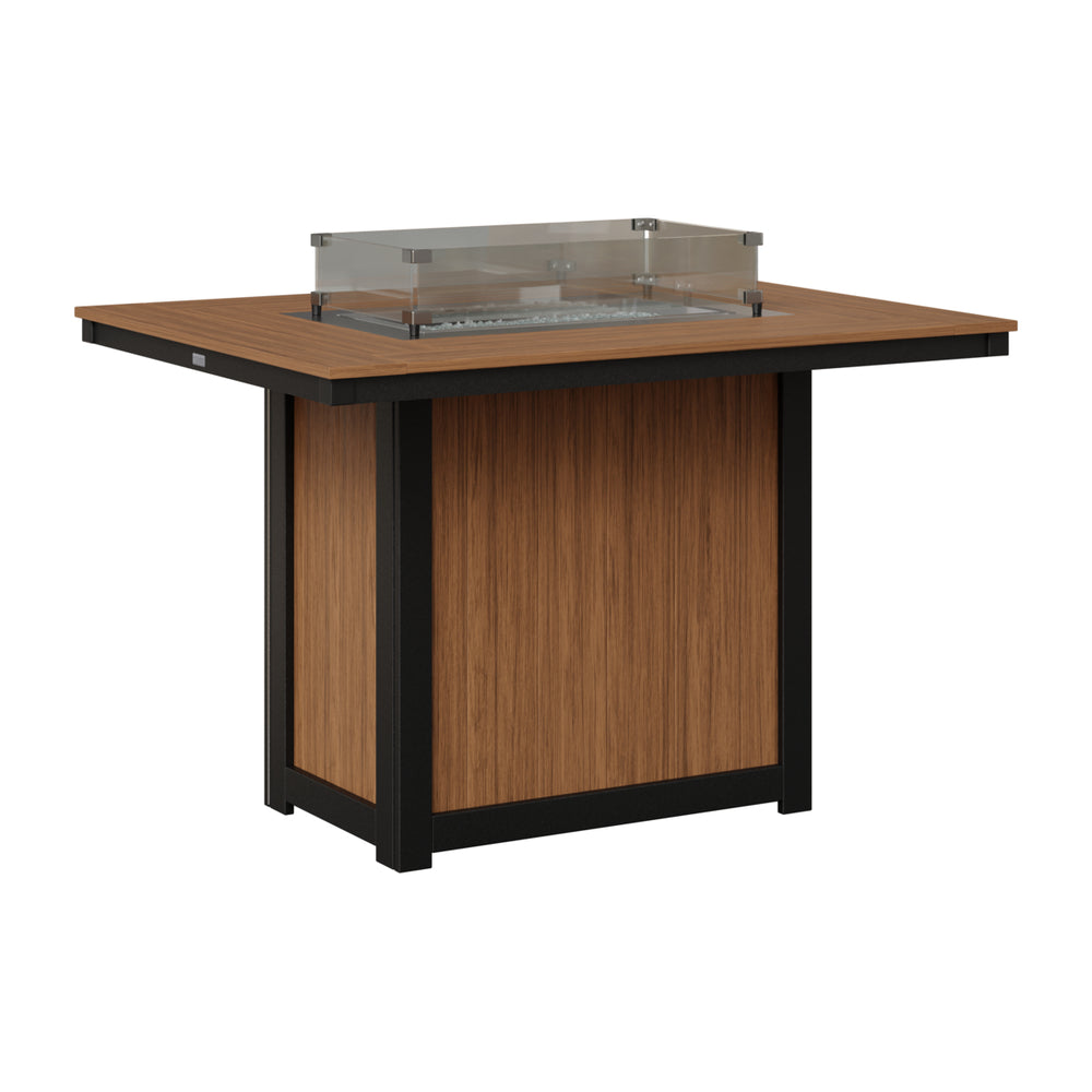 Donoma 42" x 54" Rectangular Counter Fire Table view 2