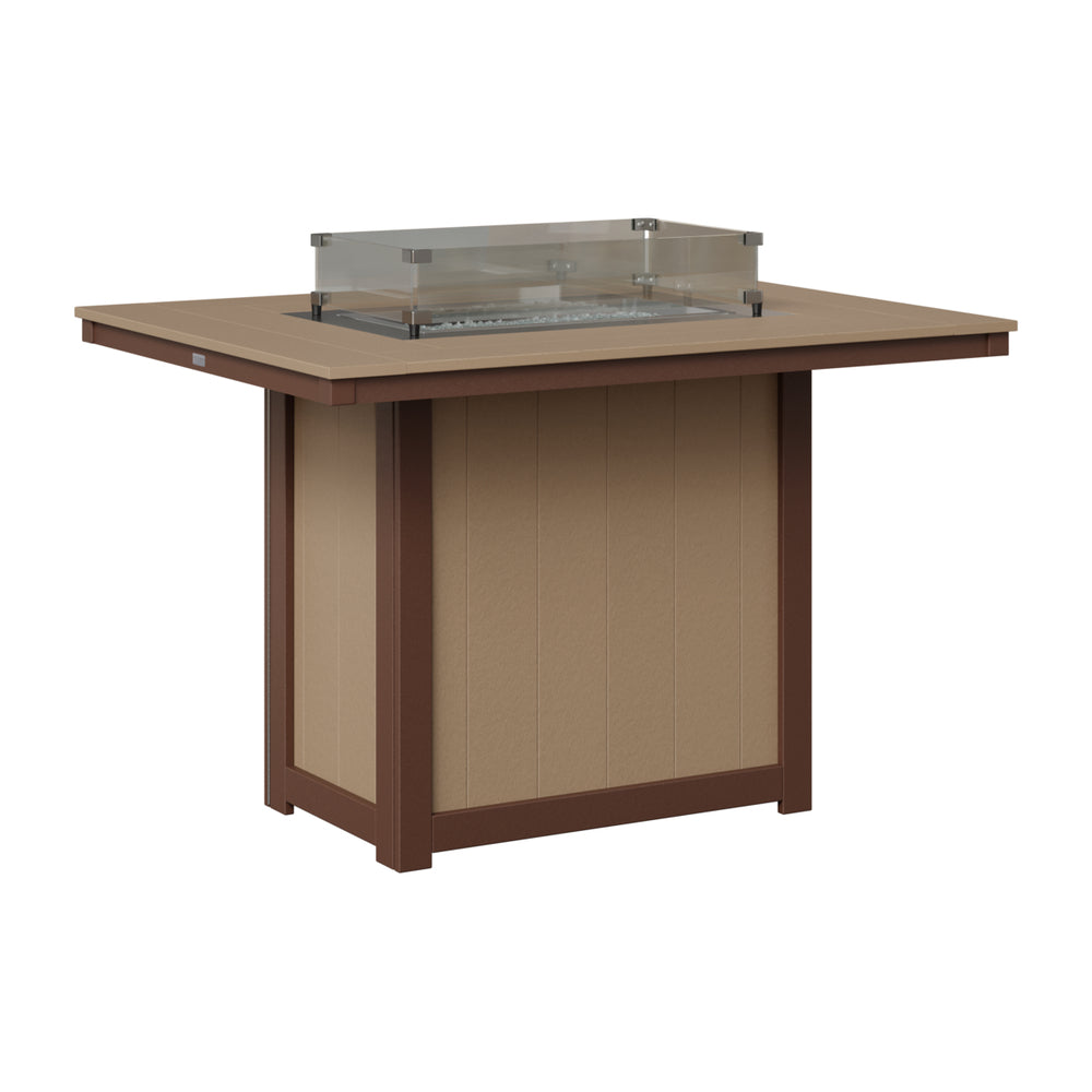 Donoma 42" x 54" Rectangular Counter Fire Table view 5