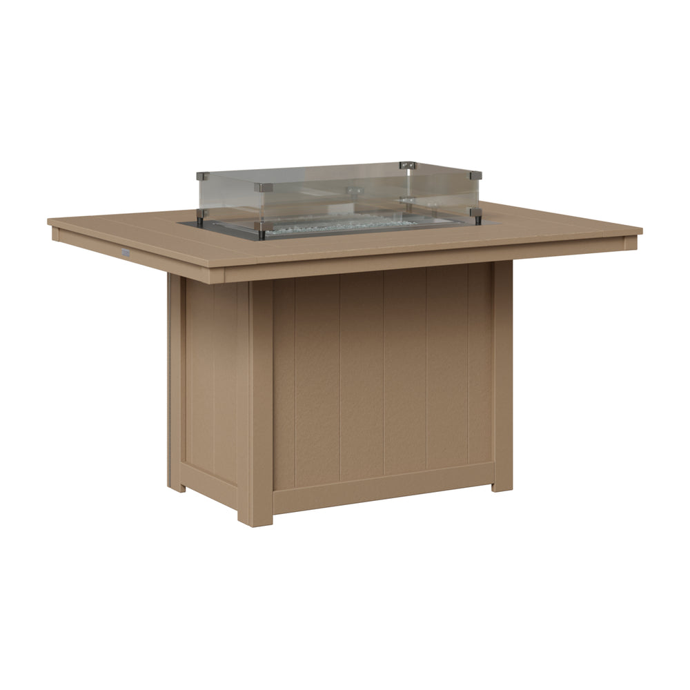 Donoma 42" x 54" Rectangular Dining Fire Table