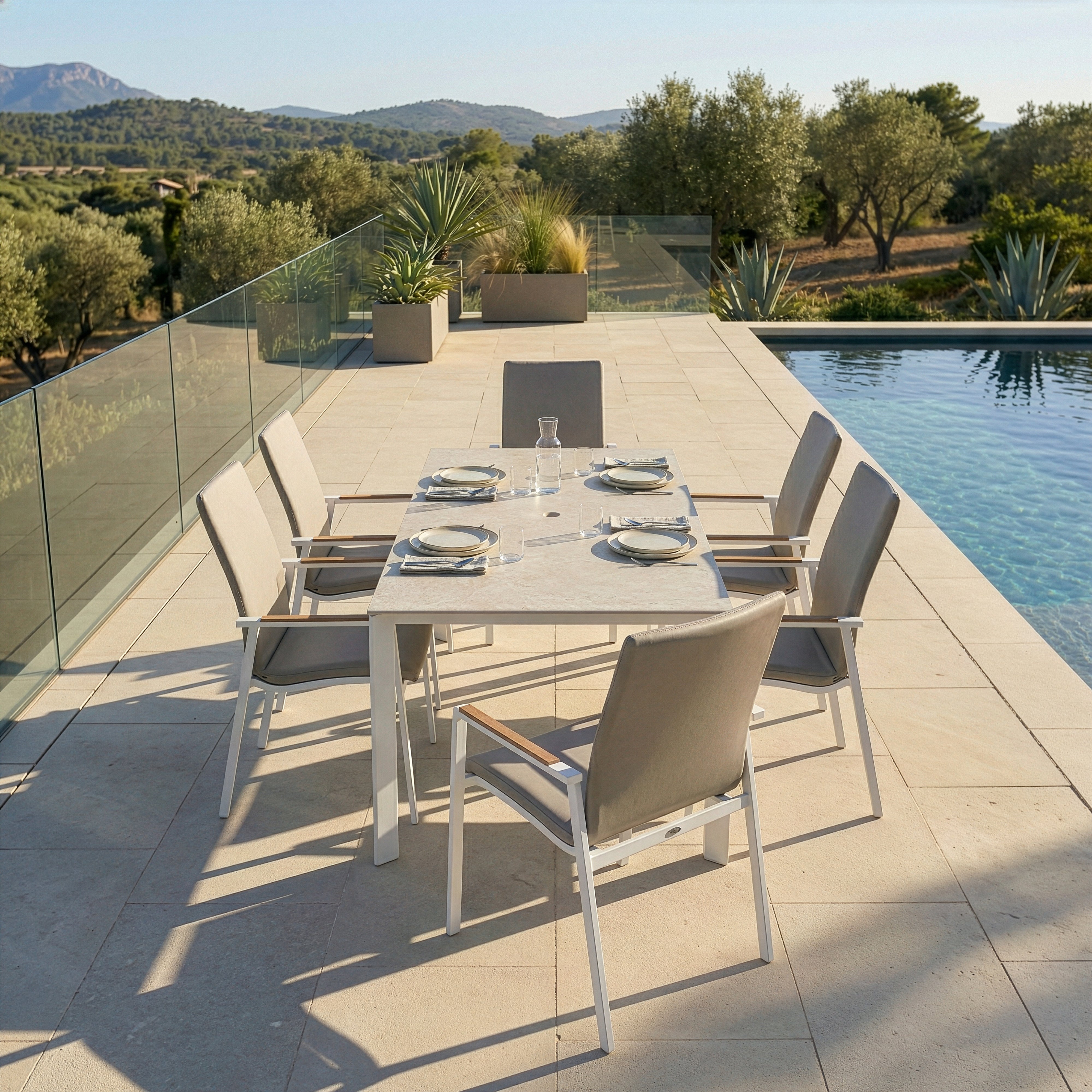 Diamond 7-Piece High Back Dining Sets