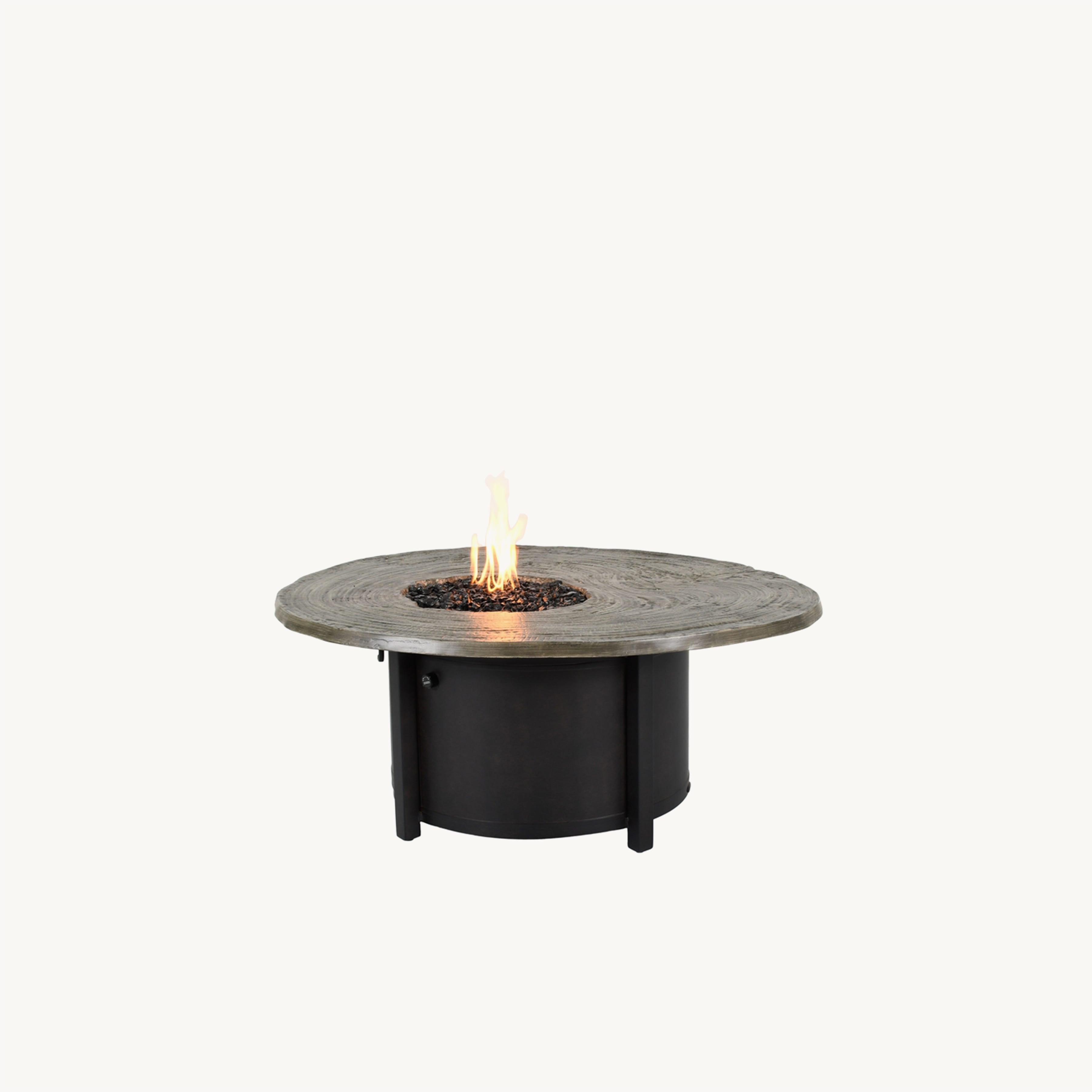 Natures Wood 54" Round Firepit Coffee Table by Castelle