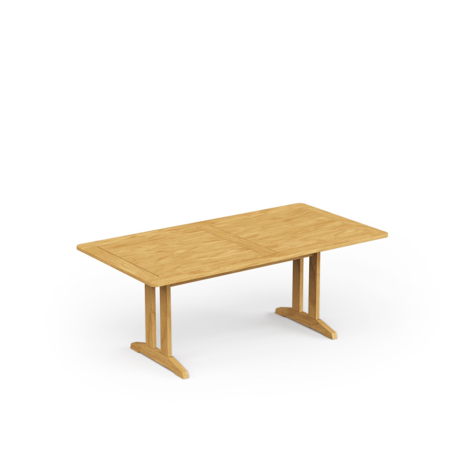 Foundations 74" x 39" Rectangular Dining Table with Umbrella Hole