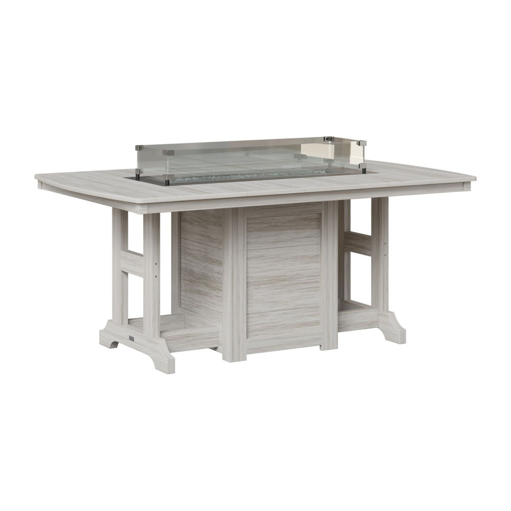 Garden Classic 44" x 72" Rectangular Fire Bar Table view 7
