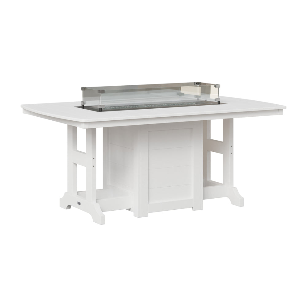 Garden Classic 44" x 72" Rectangular Fire Bar Table view 9