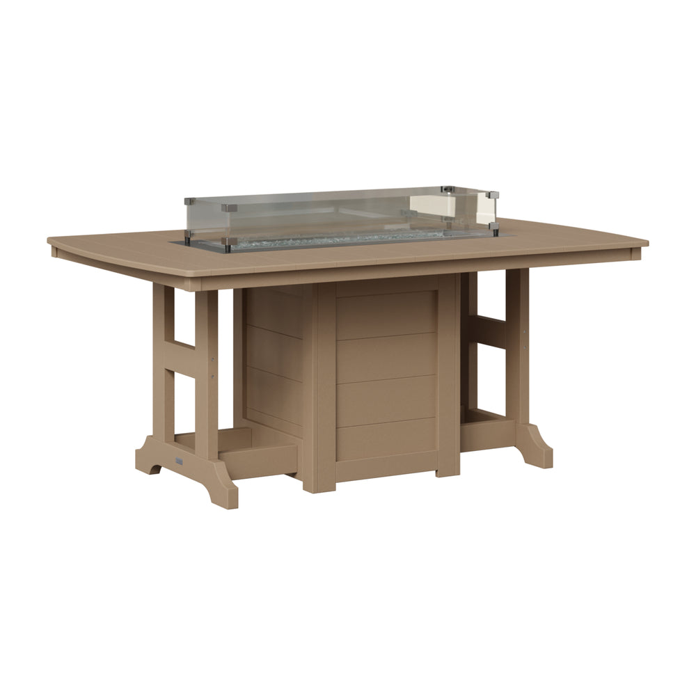 Garden Classic 44" x 72" Rectangular Fire Bar Table