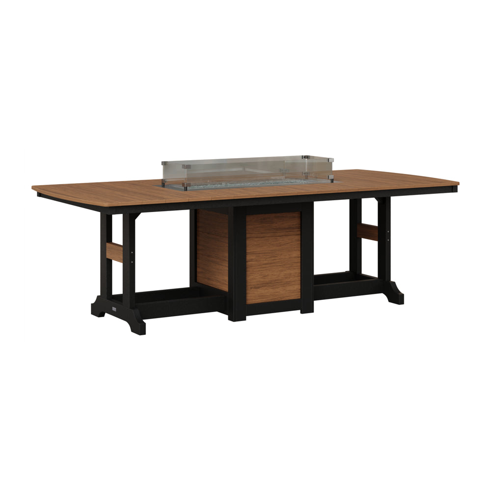 Garden Classic 44" x 96" Rectangular Fire Bar Table view 2