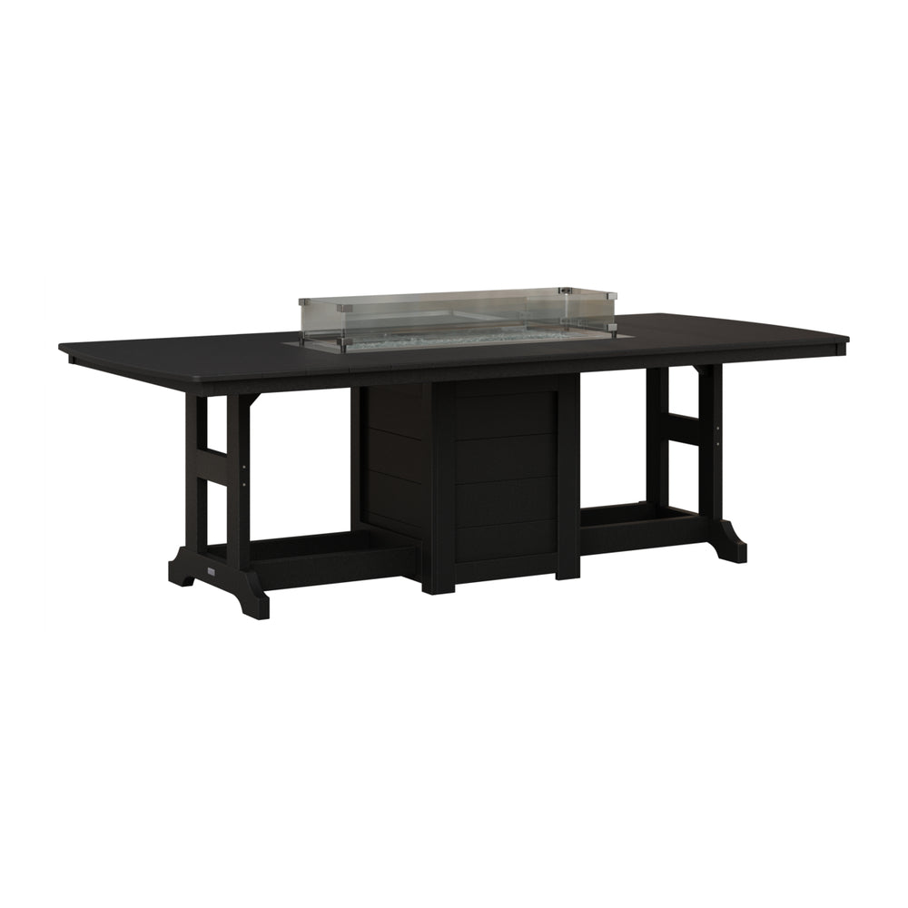 Garden Classic 44" x 96" Rectangular Fire Bar Table view 3