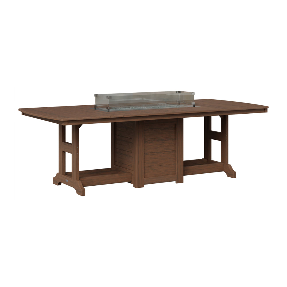 Garden Classic 44" x 96" Rectangular Fire Bar Table view 4