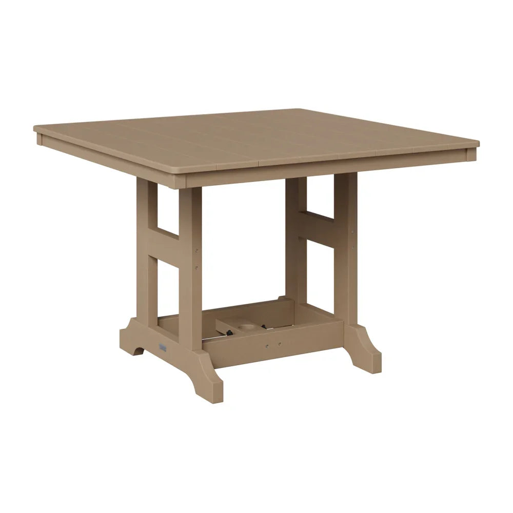 Garden Classic 44" Square Bar Table - Hammered Top Finish