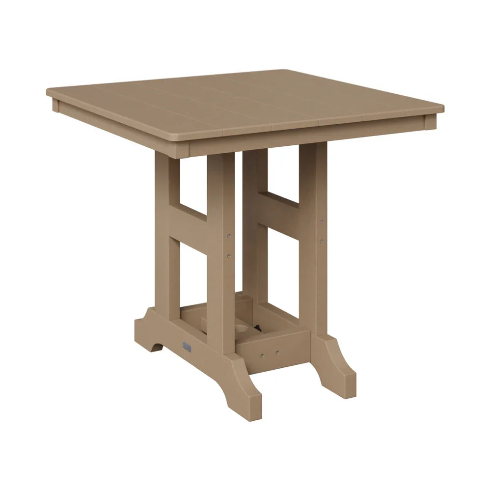 Garden Classic 33" Square Bistro Dining Table - Hammered Top Finish