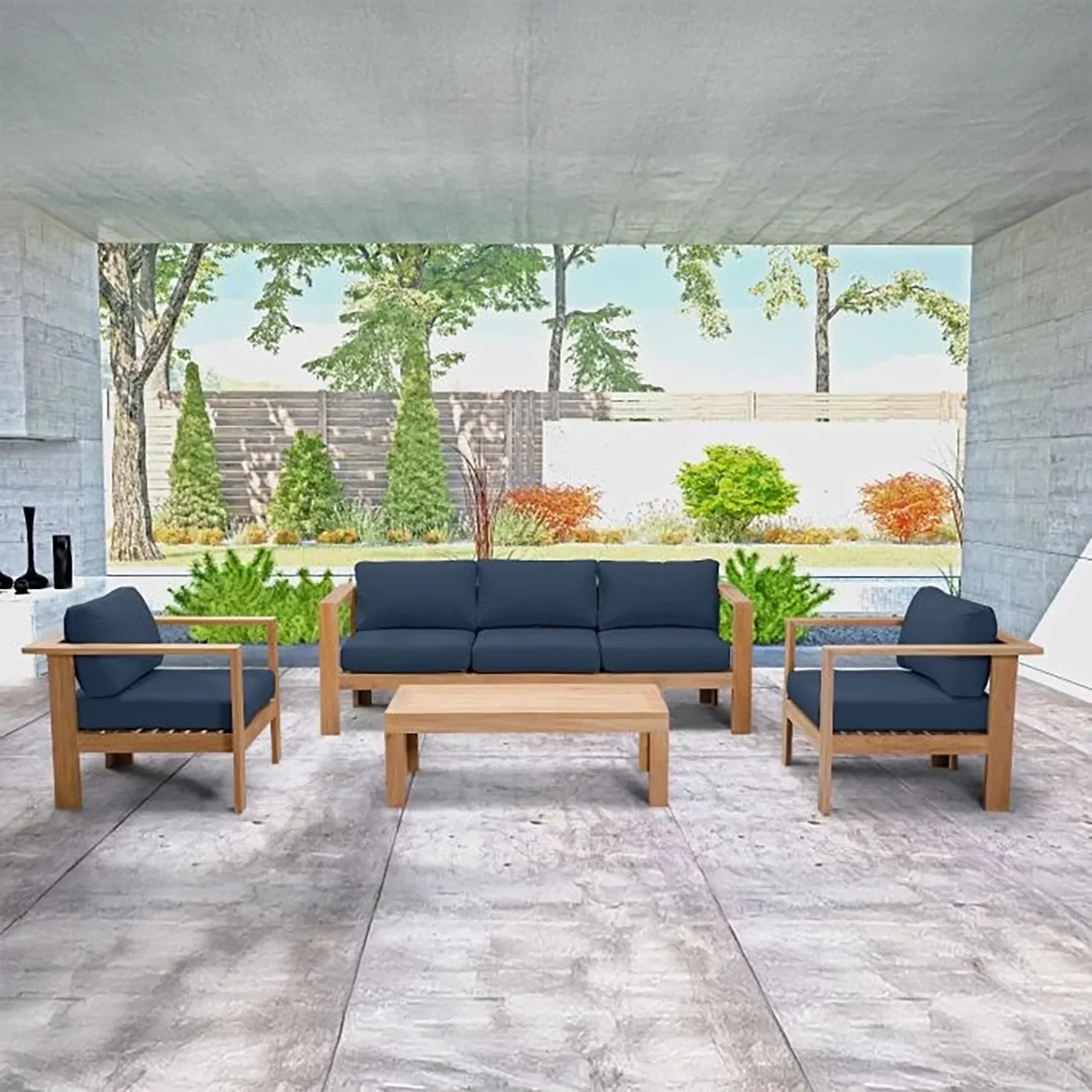Harmonia Living Ando 4 Piece Club Chair Set 35