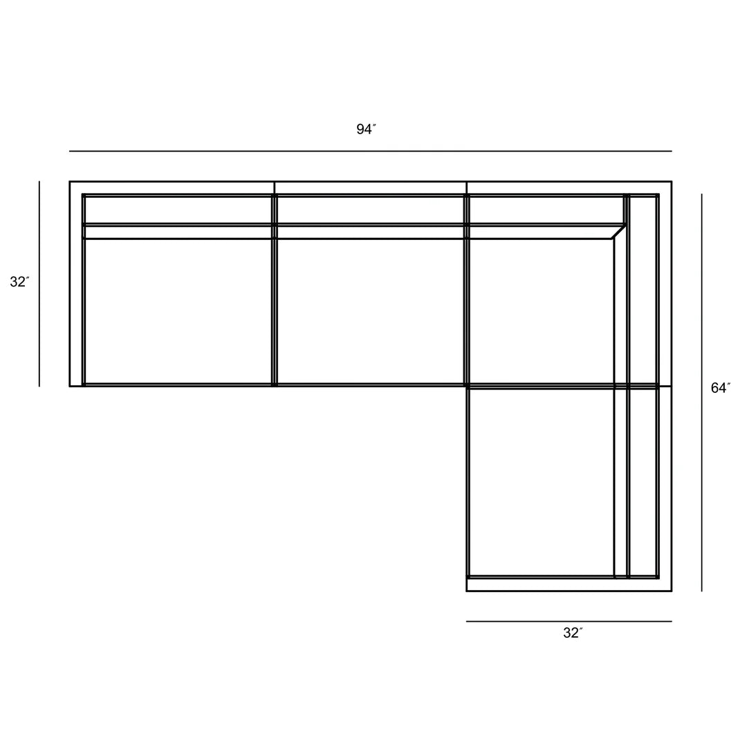 Avion 4 Piece Sectional Set