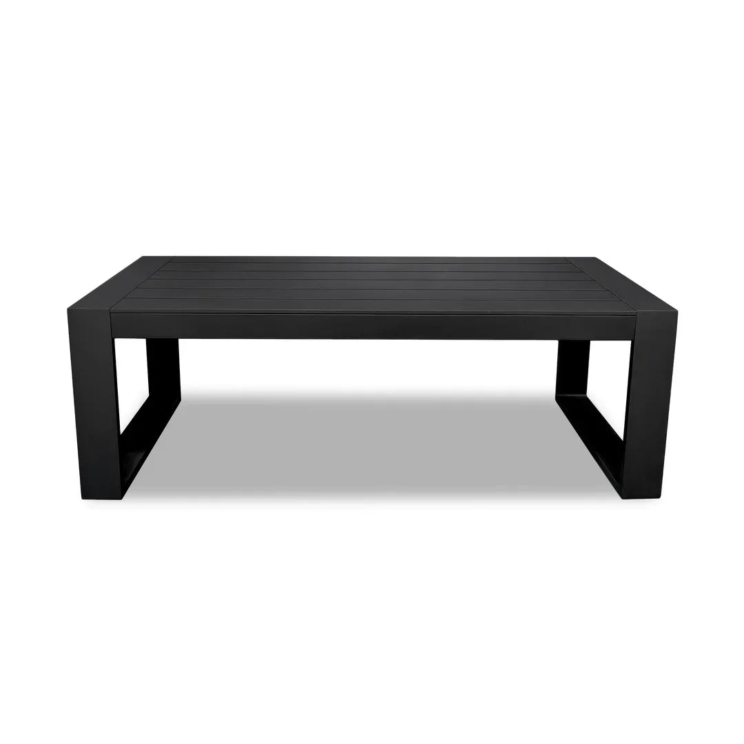 Avion 4 Piece Aluminum Loveseat Set#Finish_Black