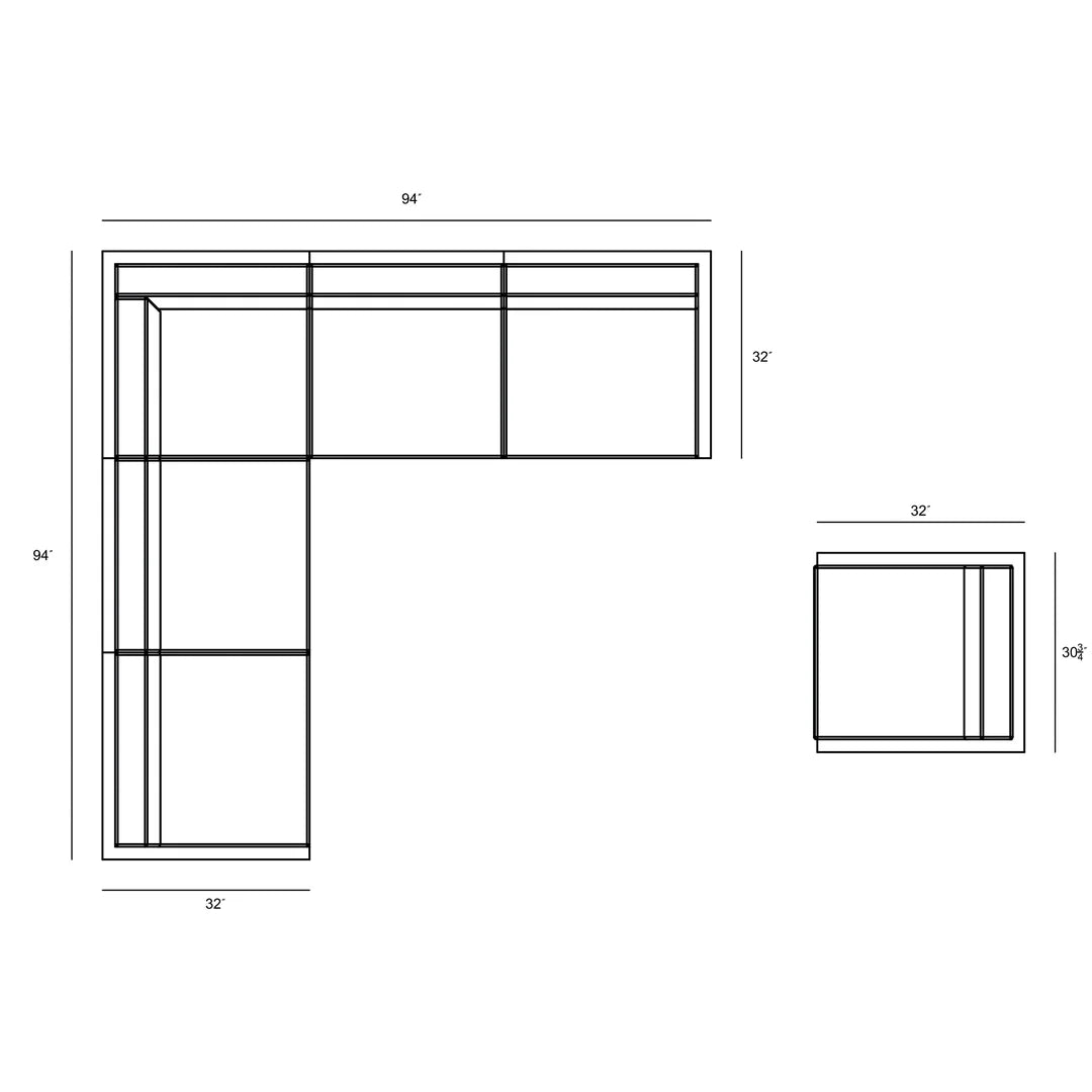 Avion 6 Piece Sectional Set