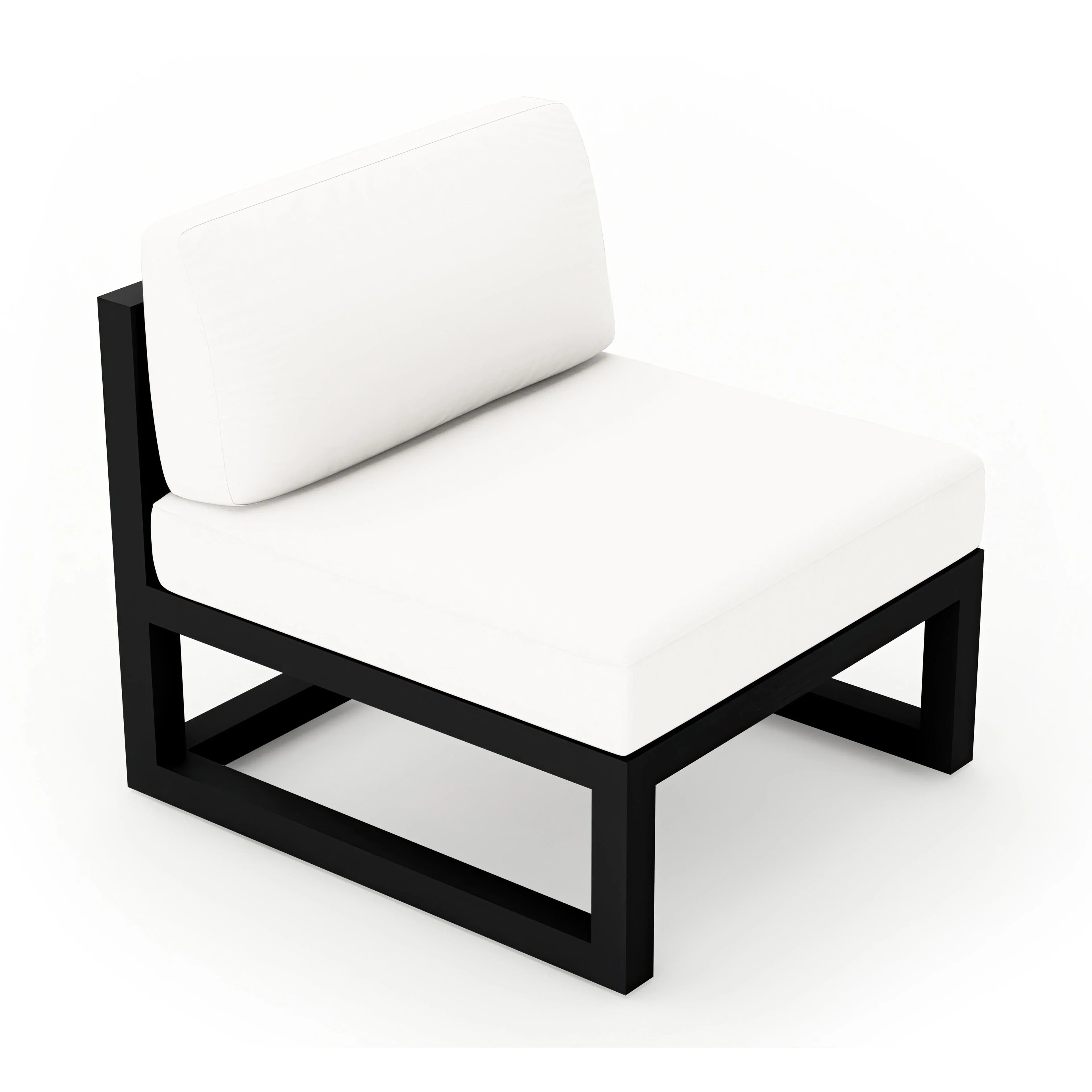 Avion Middle Section#Finish_Black#Fabric_Canvas Natural