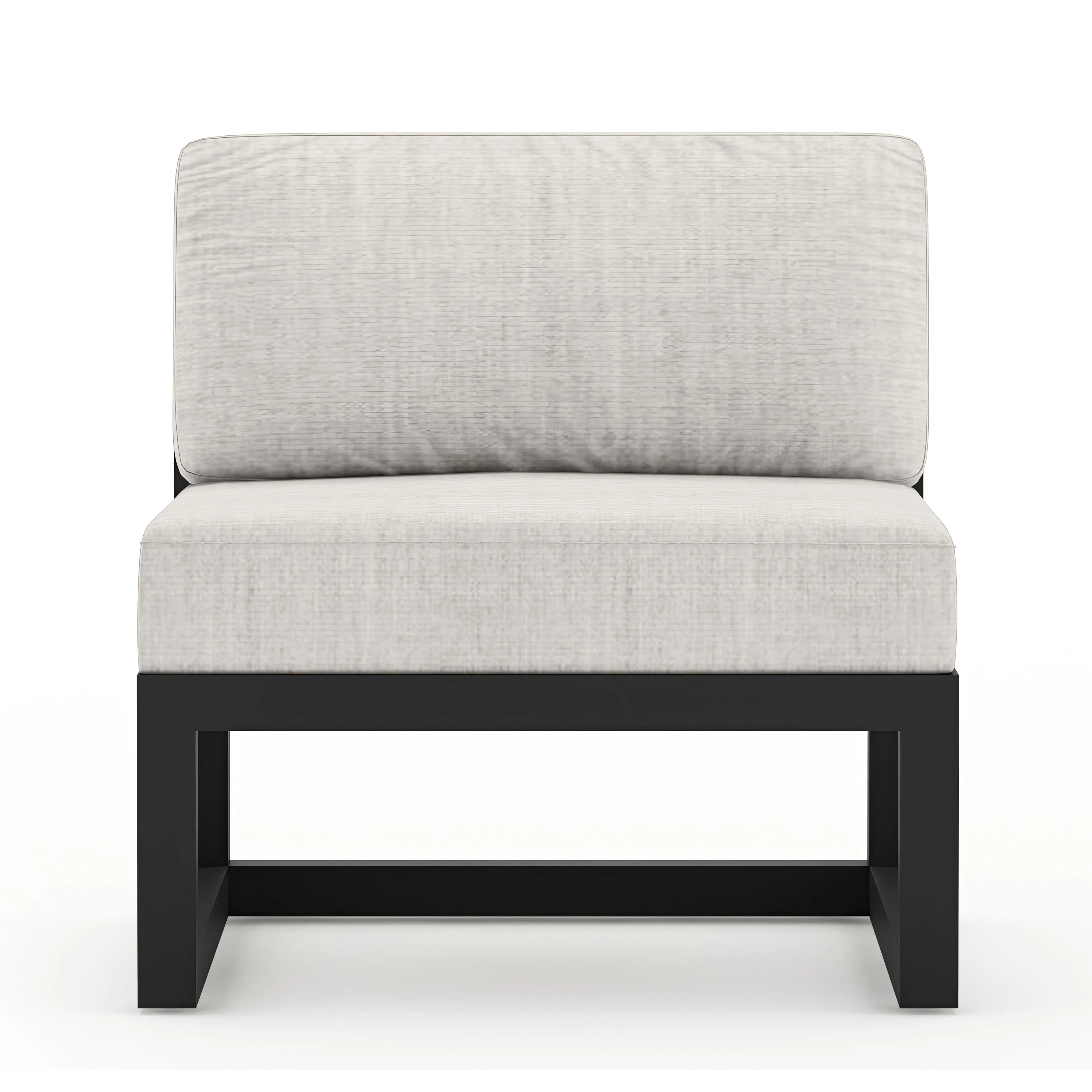 Avion Middle Section#Finish_Black#Fabric_Cast Silver