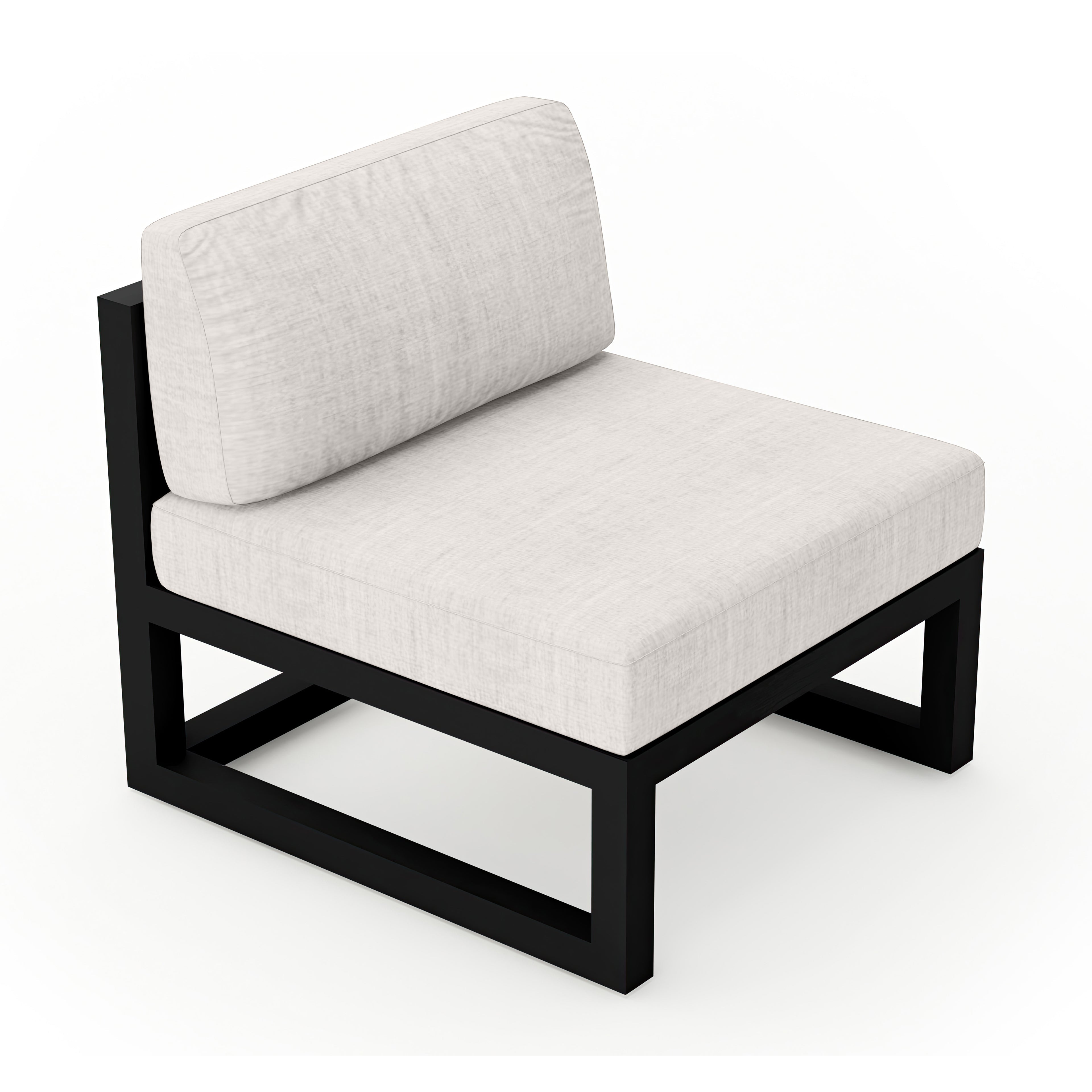 Avion Middle Section#Finish_Black#Fabric_Cast Silver